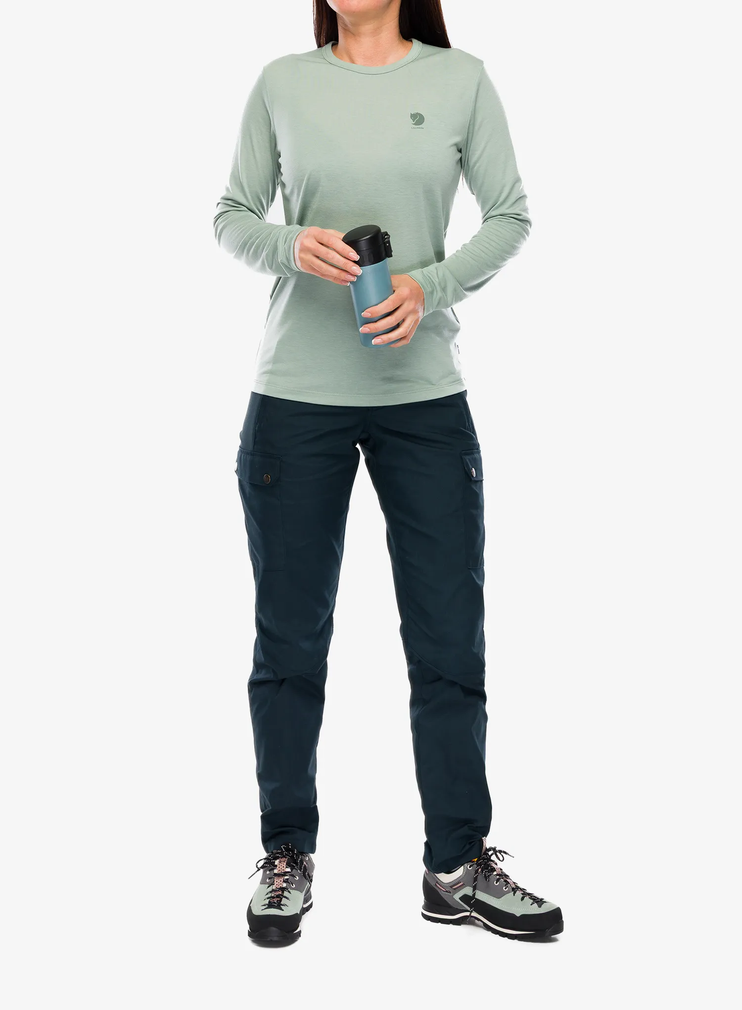 Ženske hlače Fjallraven Stina Trousers - dark navy