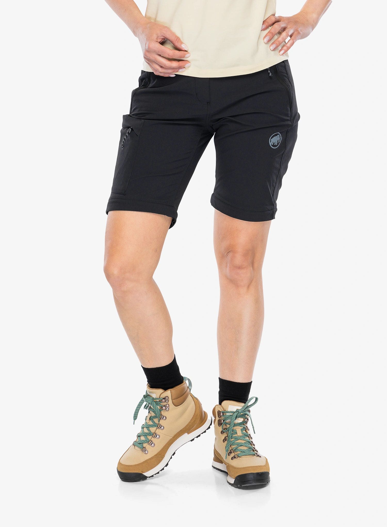 Ženske hlače Mammut Runbold IV Zip Off Pants - black
