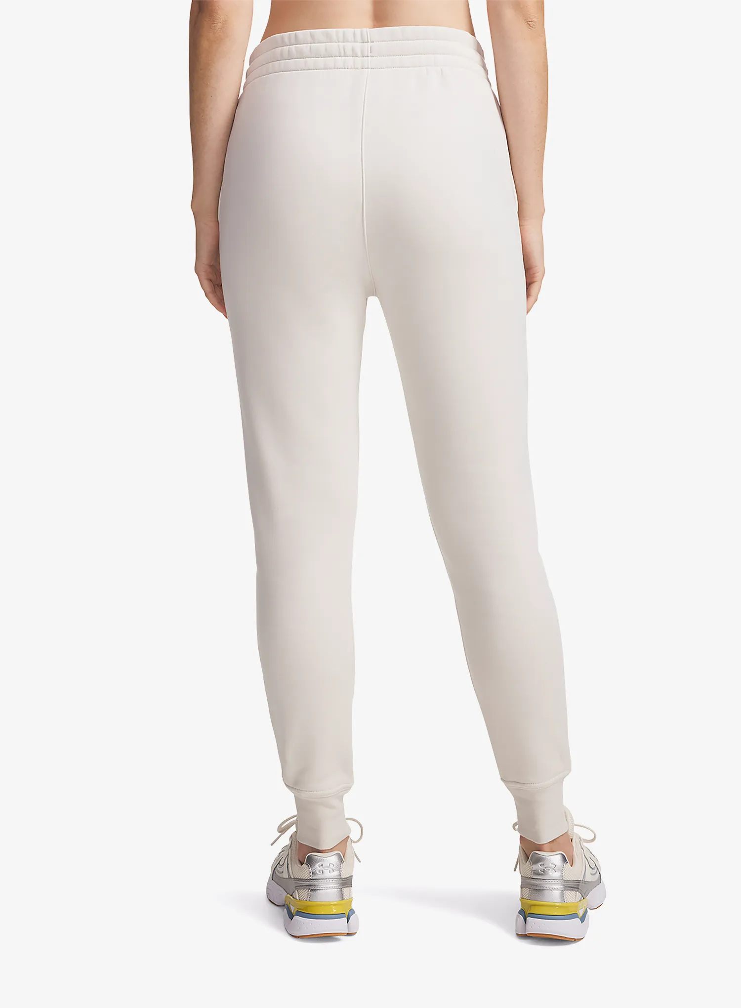 Ženske hlače Under Armour Icon Fleece Jogger - summit white/white