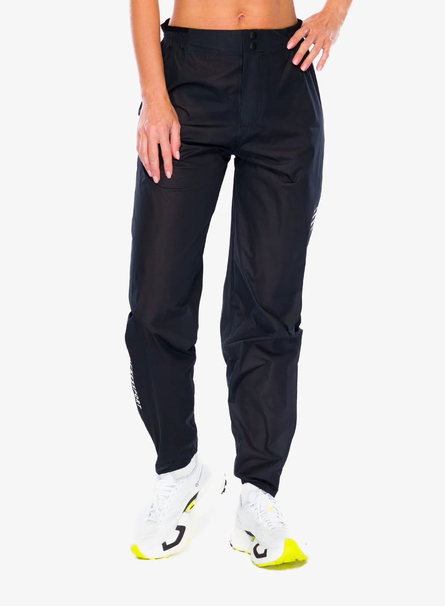 Hlače za trčanje Compressport Hurricane Waterproof Pants 2.0 - black