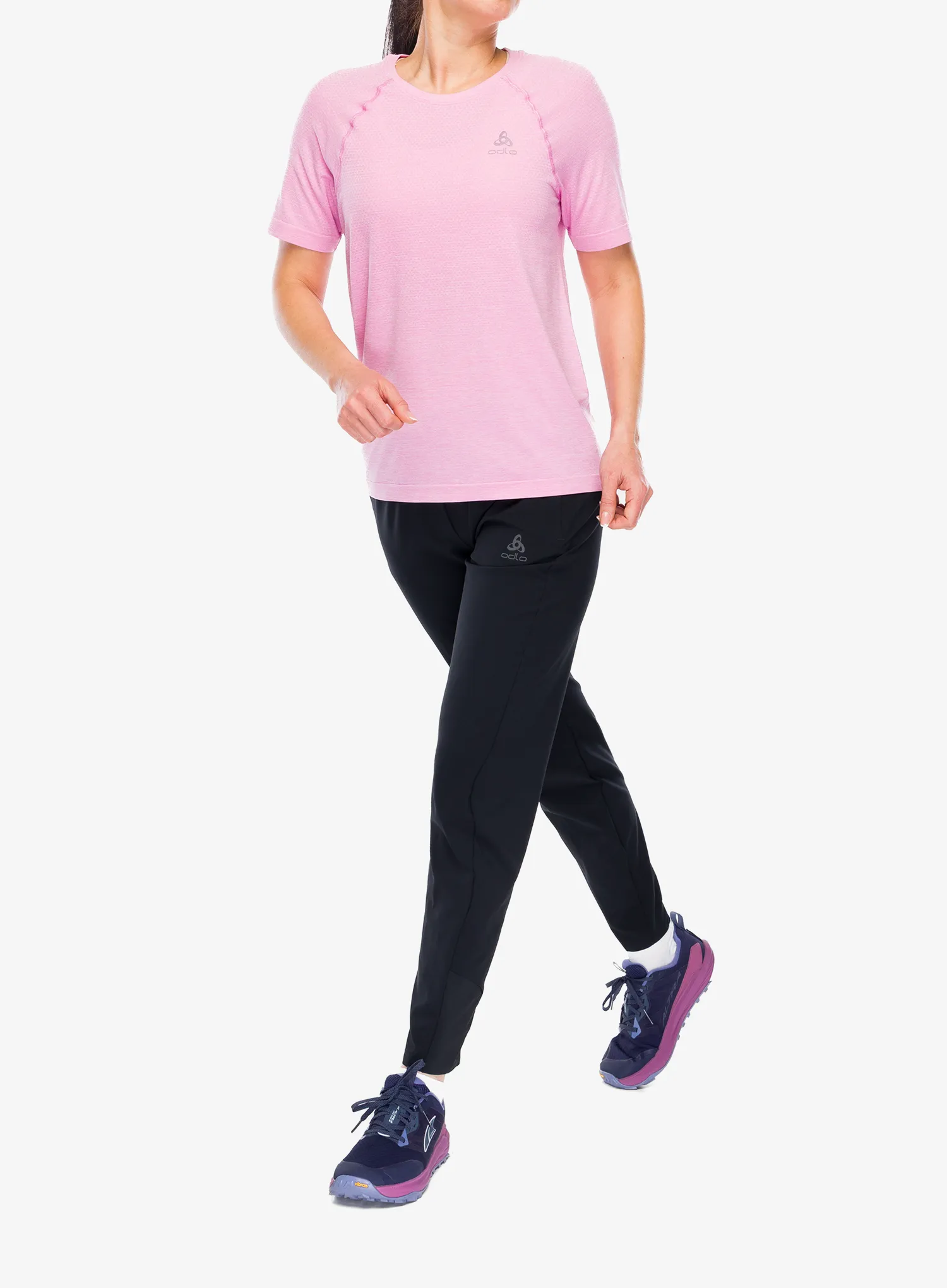 Ženske hlače za trčanje Odlo Zeroweight Regular Length - black
