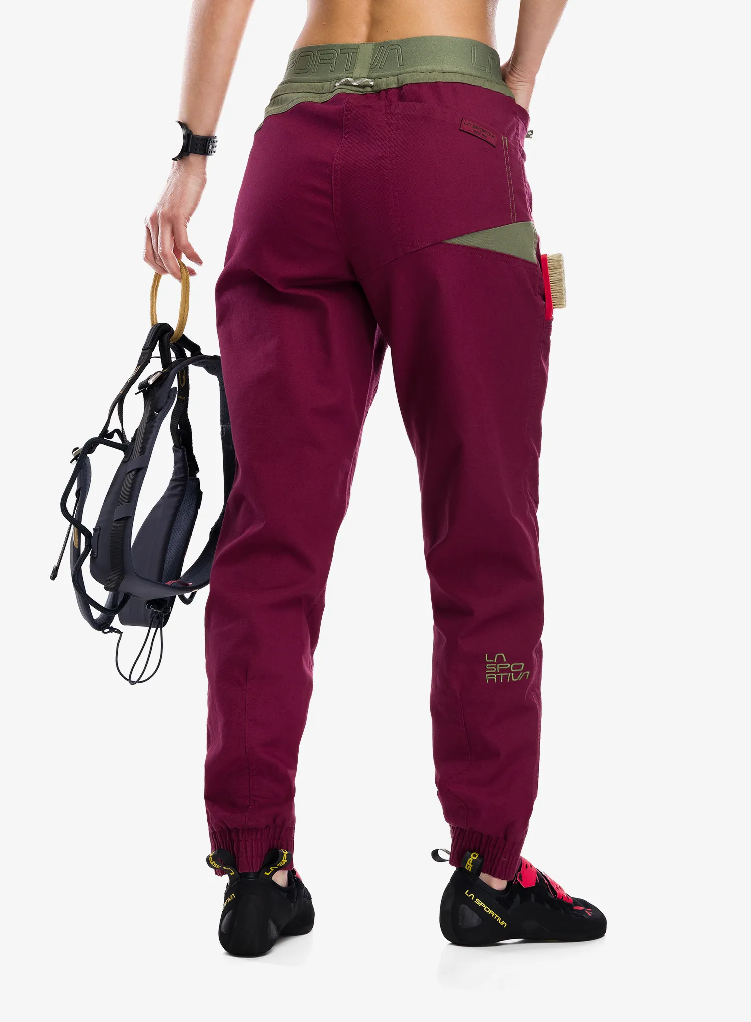 Ženske penjačke hlače La Sportiva Bolt Pant - redwood/cypress