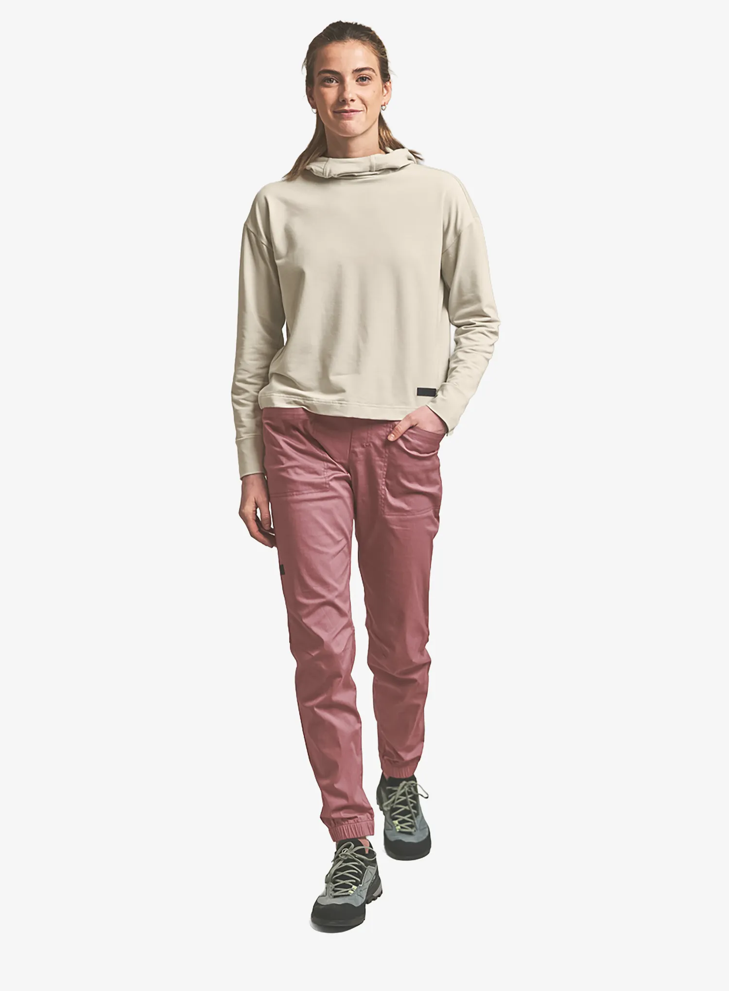 Ženske penjačke hlače Ortovox Affinity Pants - dusk rose