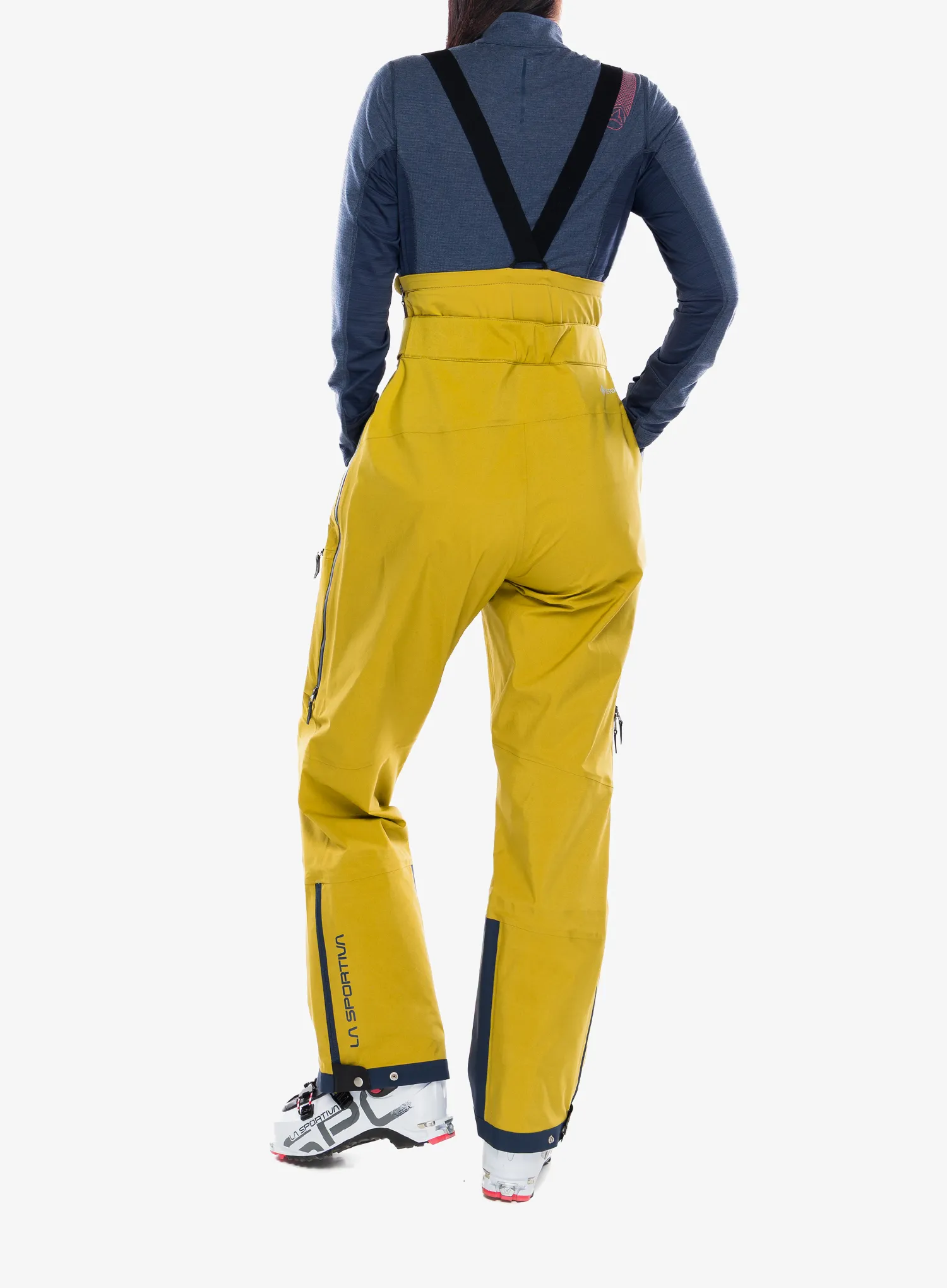 Ženske skijaške hlače La Sportiva Sender GTX Performance Bib Pants - savana