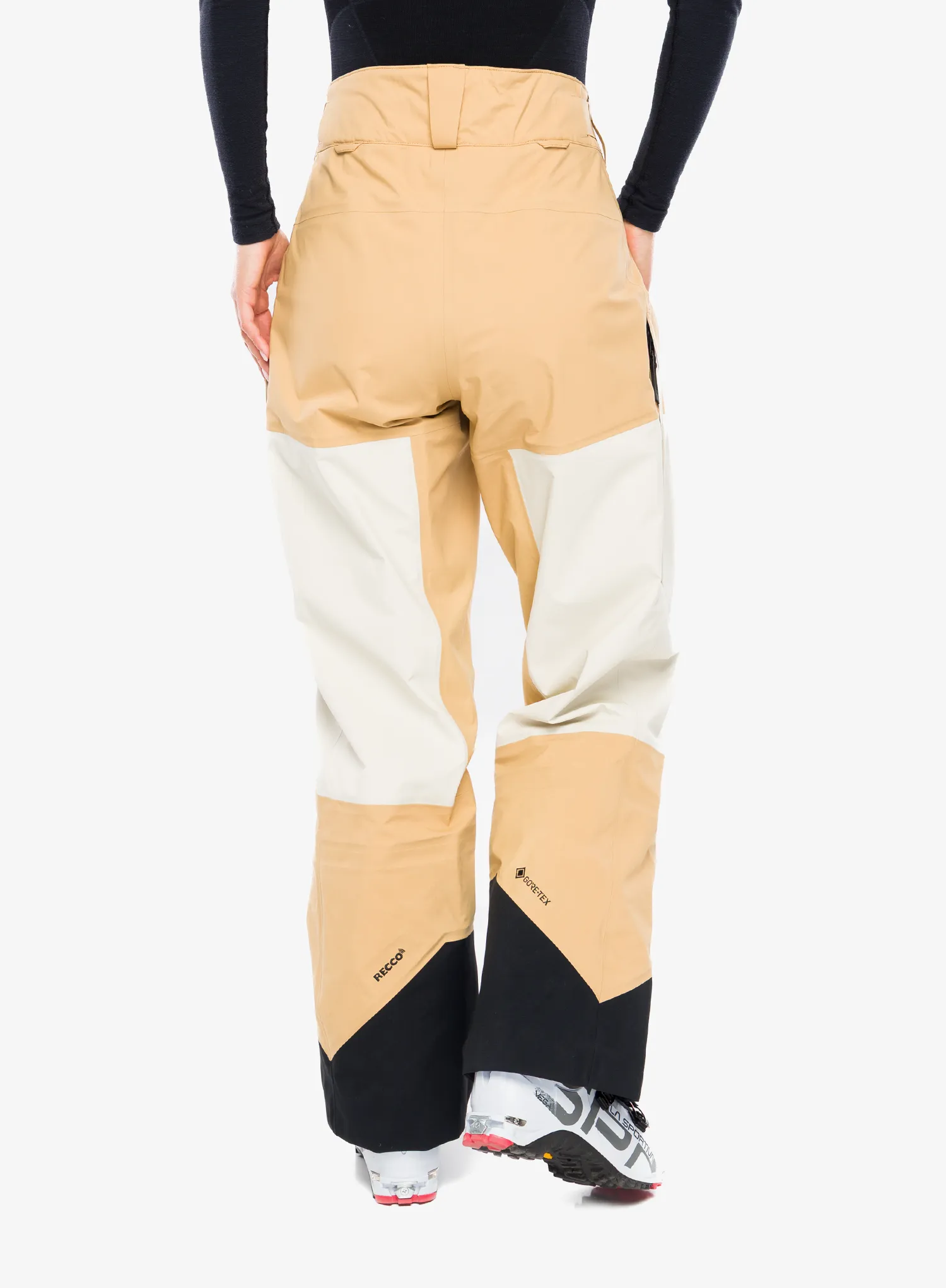 Ženske skijaške hlače Peak Performance Gravity GORE-TEX 3L Pants - sierra sand/sand fog