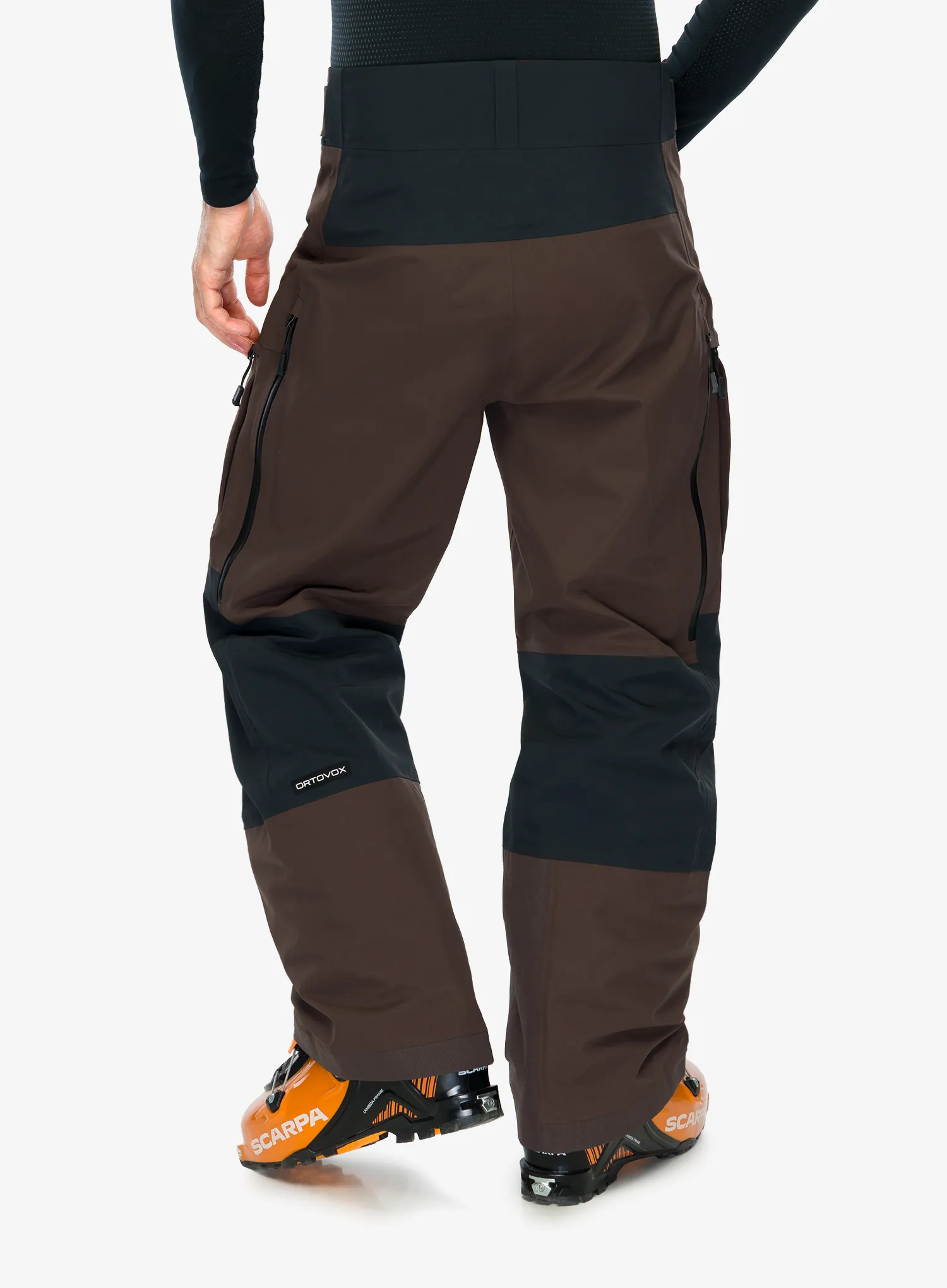 Skijaške hlače Ortovox Ravine Free 3L Pants - dark chestnut