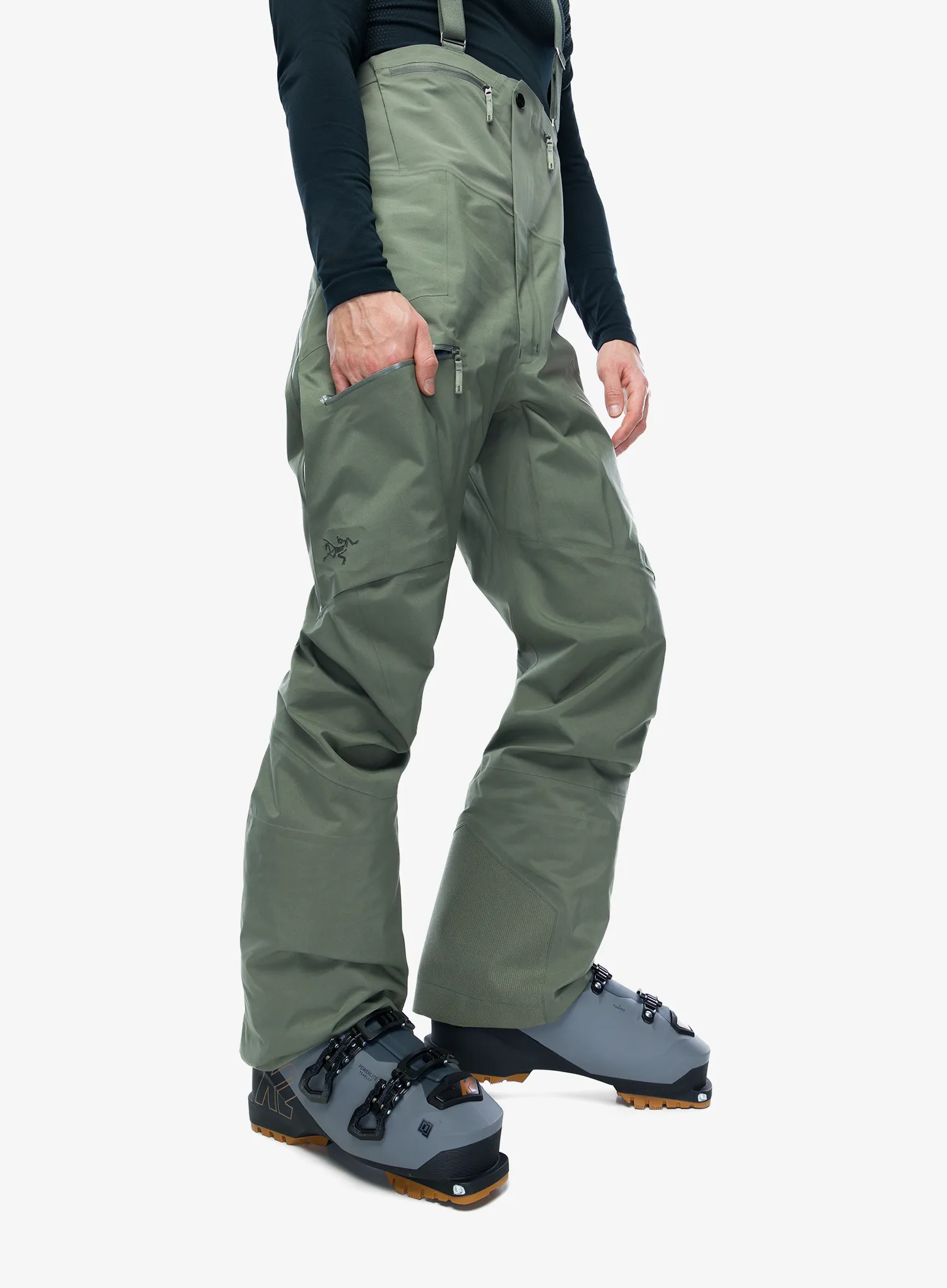 Kišne hlače Arcteryx Rush Bib - forage