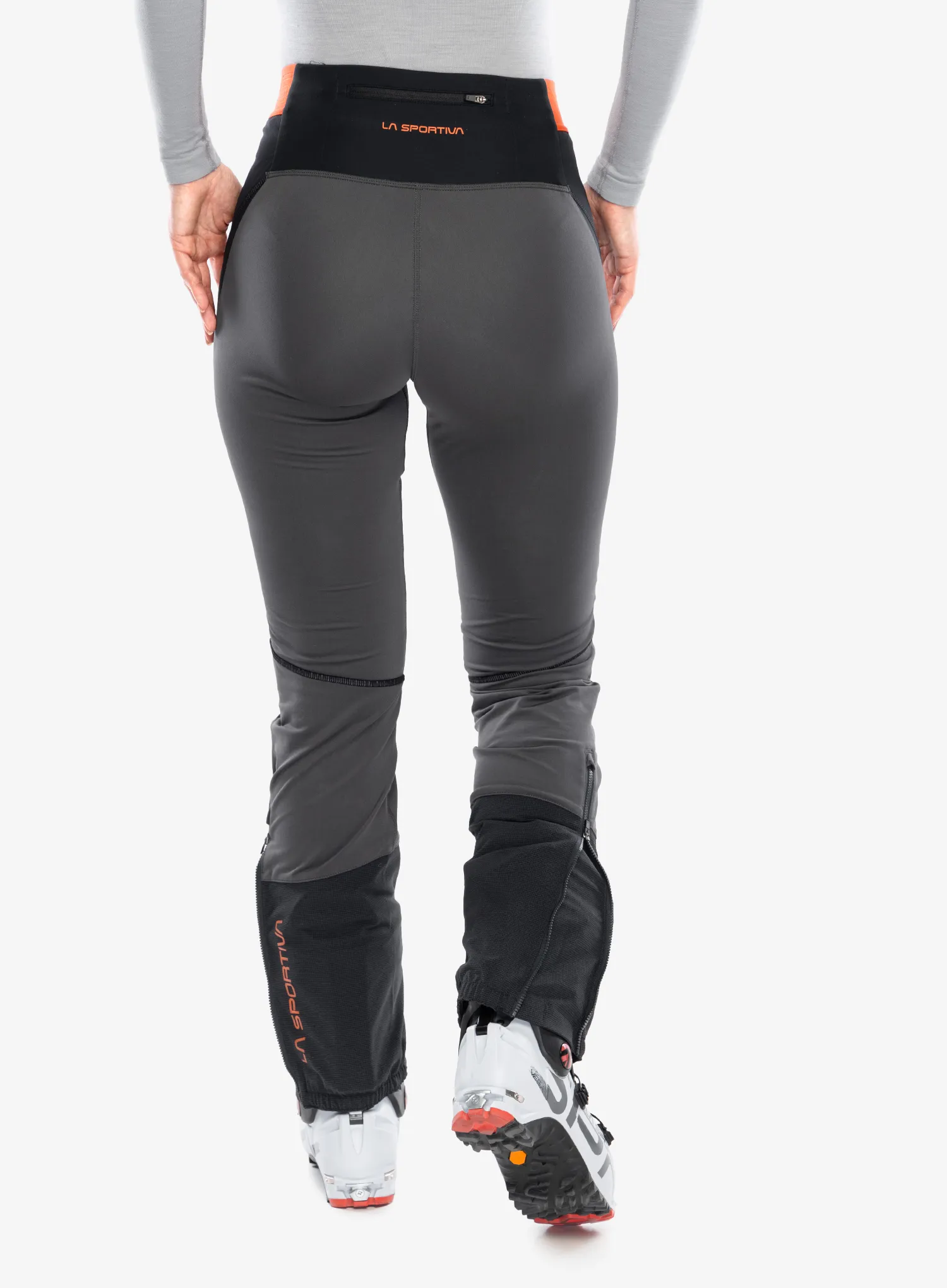 Ženske hlače za planinu La Sportiva Kyril Pant - black/cherry tomato