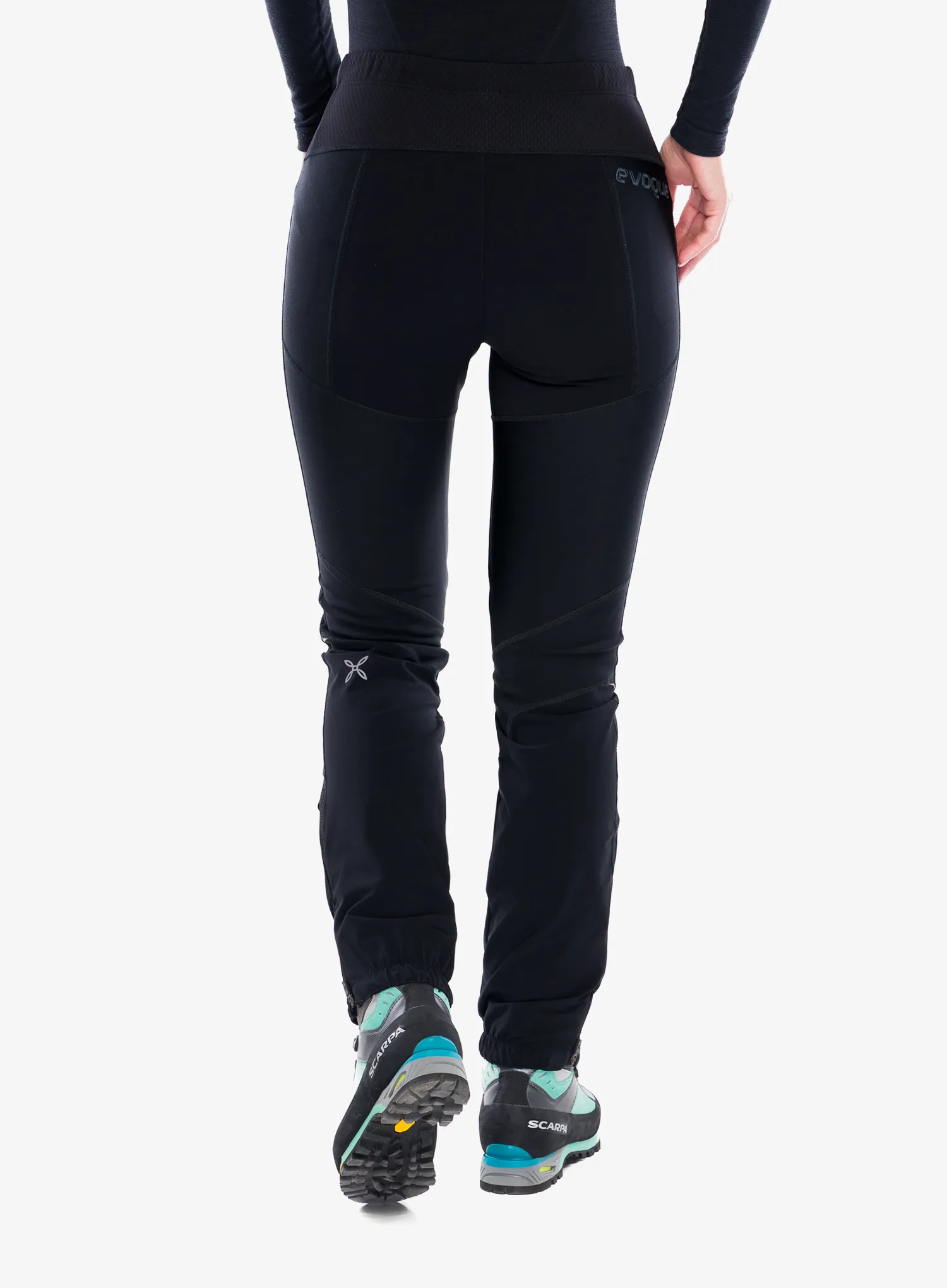 Ženske hlače za planinu Montura Evoque 2 Pants - black/black