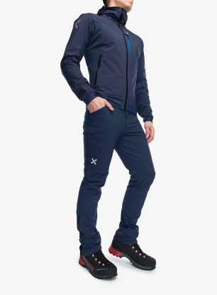 Softshell hlače Montura Peak Pants - graphite blue/b.blue