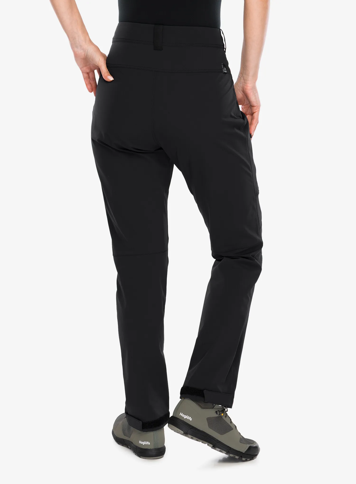Ženske softshell hlače Haglofs Moran Softshell Standard Pant - true black