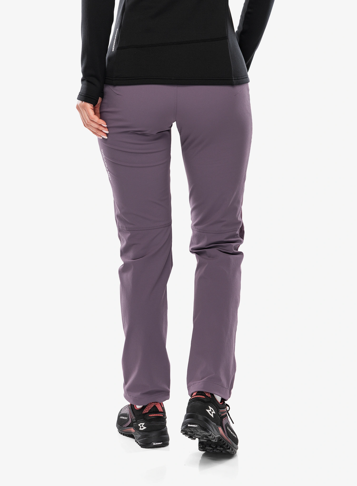 Ženske softshell hlače Ortovox Brenta Pants - wild berry