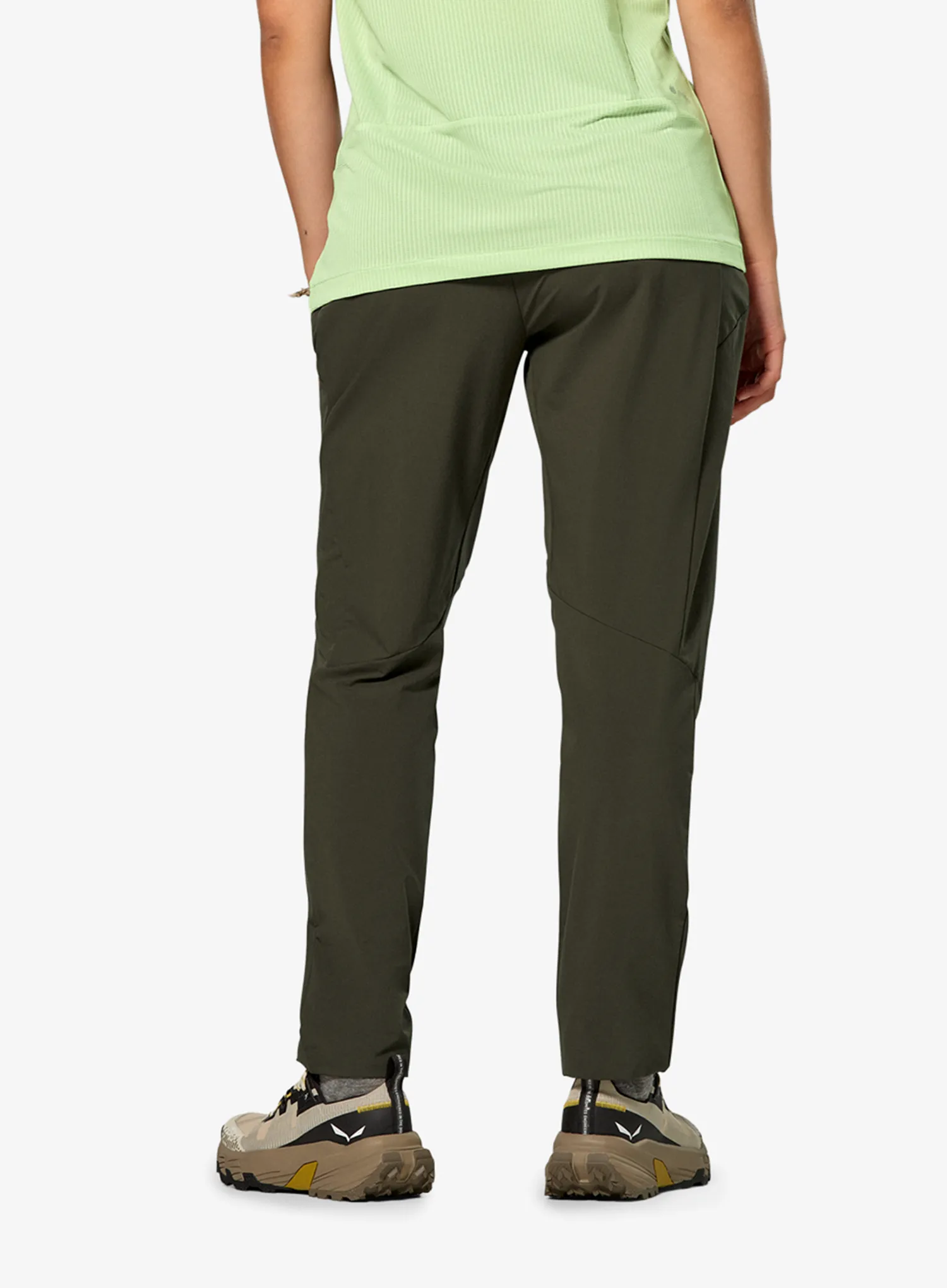 Ženske softshell hlače Salewa Pedroc 5 Dst Pant - dark olive