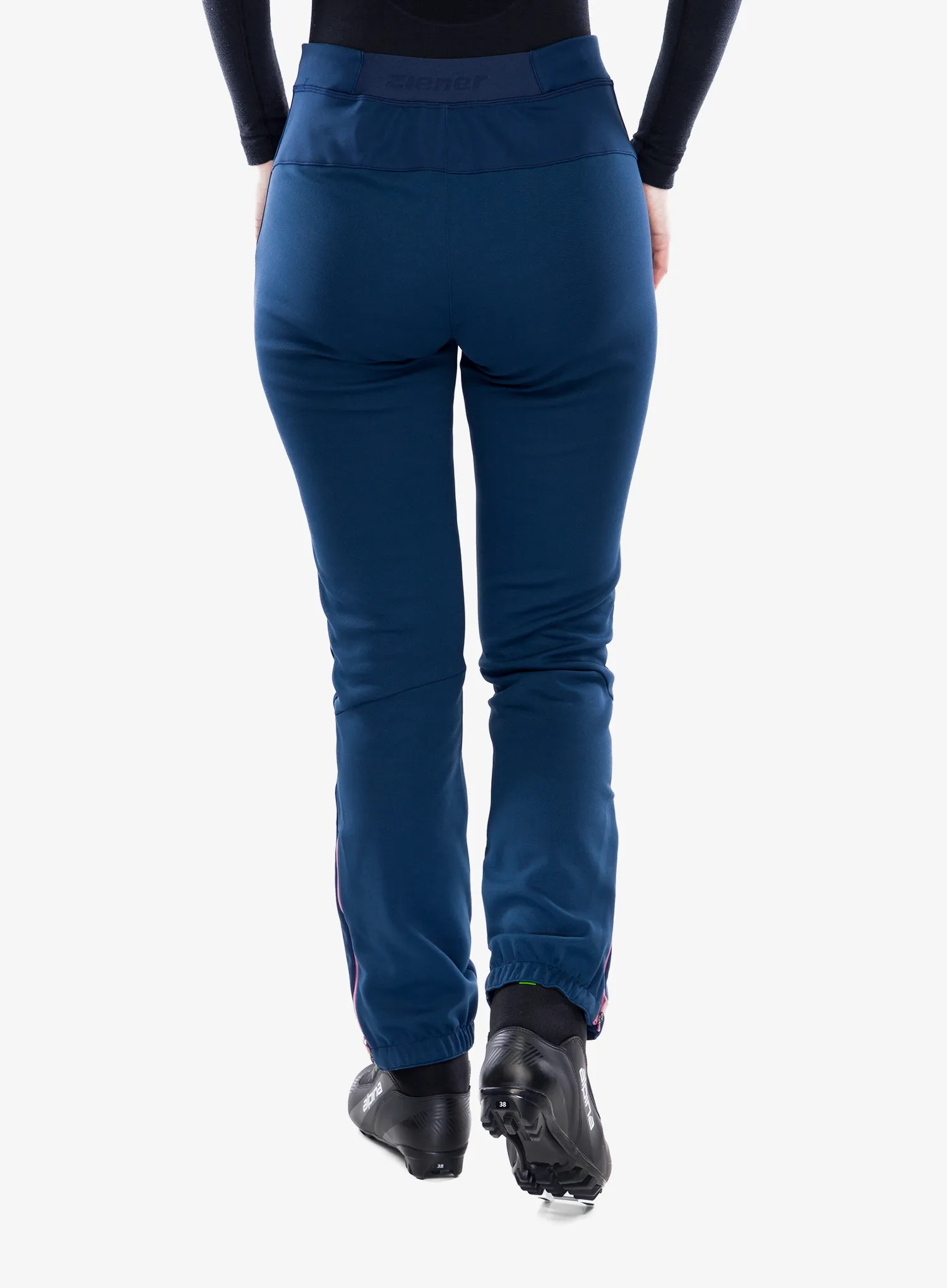 Ženske softshell hlače Ziener Nabelle - dark navy/rose blossom