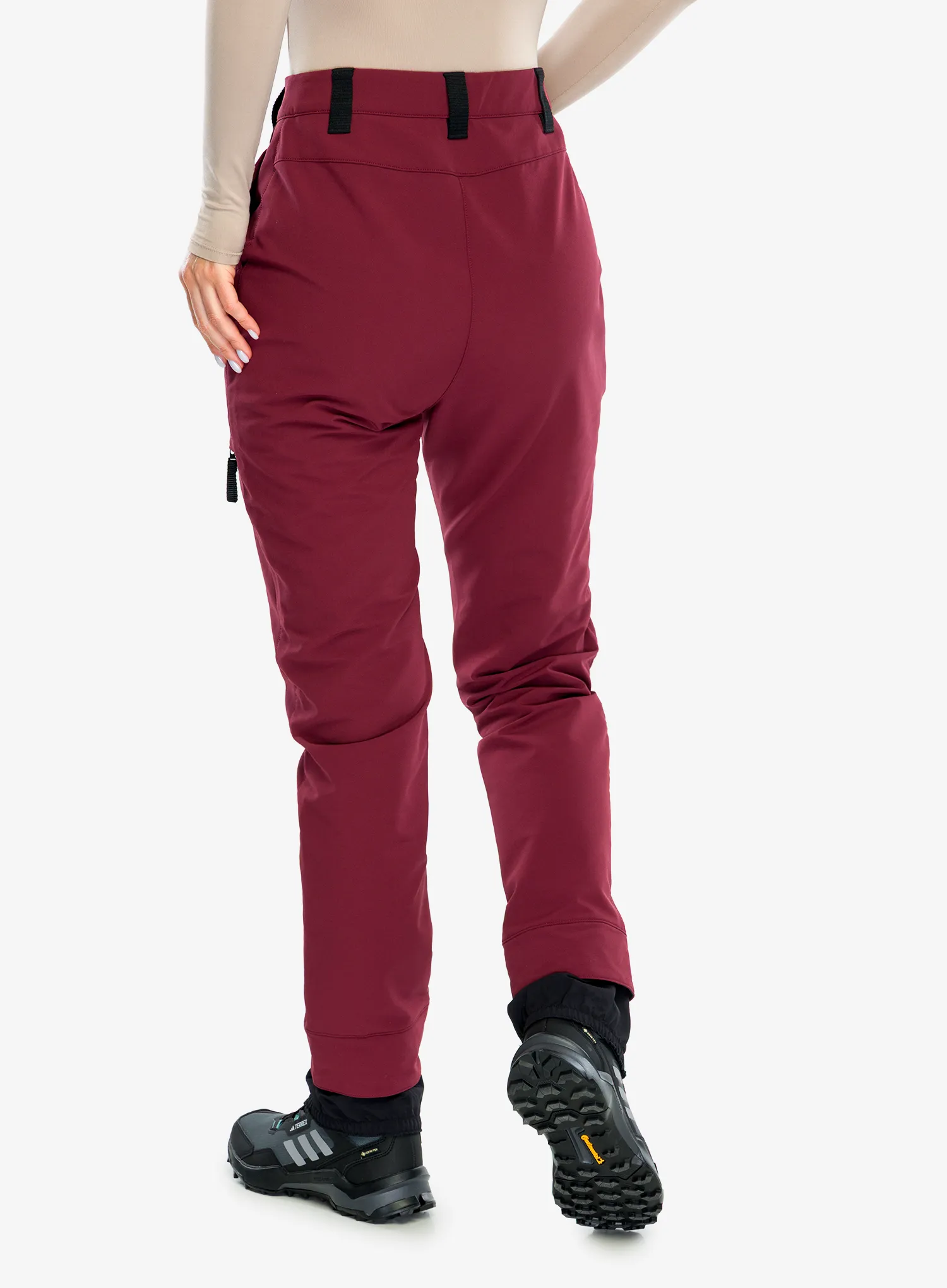 Ženske trekking hlače adidas TERREX Xperior Yearound Softshell Pants - shadow red