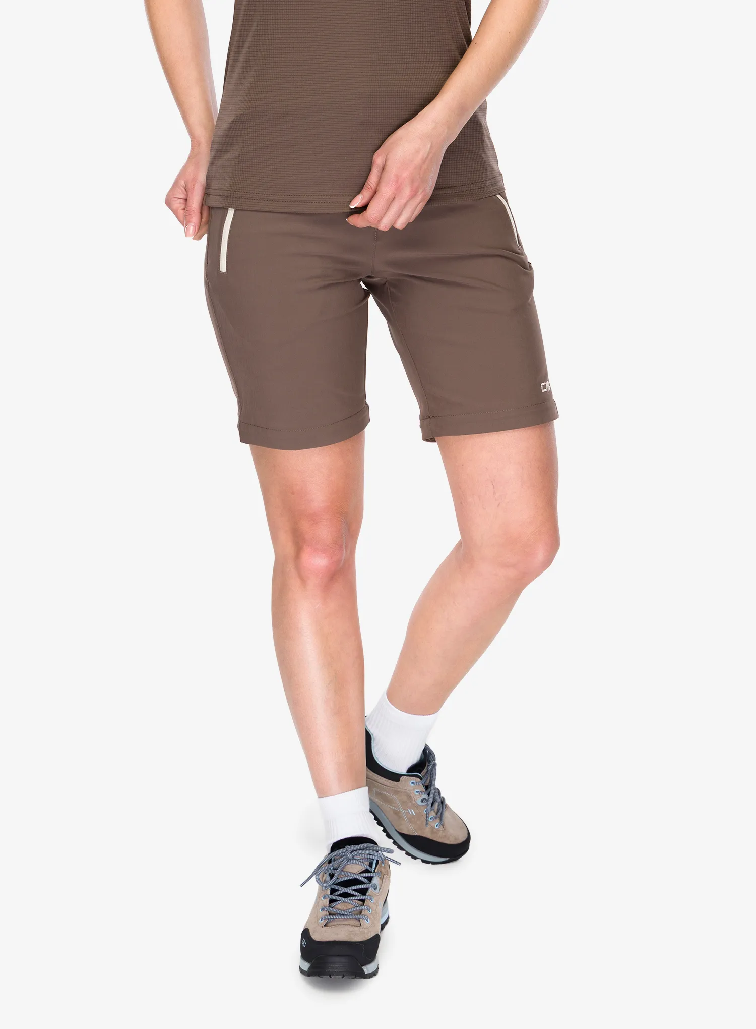Ženske trekking hlače CMP Evelynn Zip Off Pant - toffee