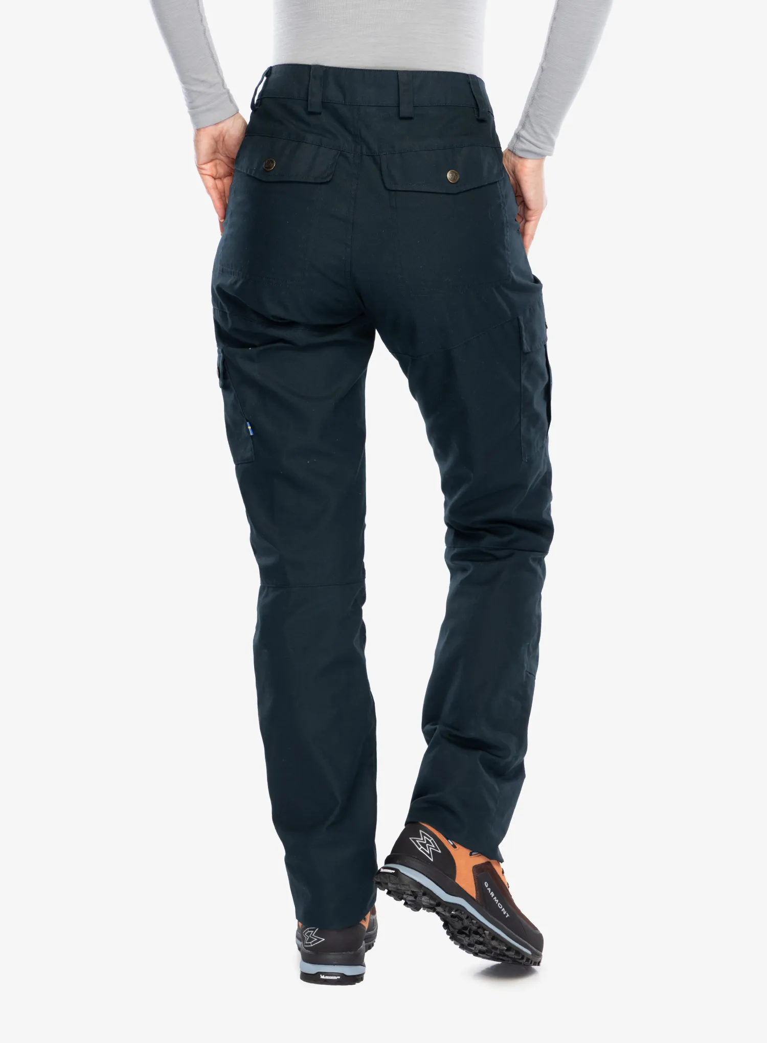 Ženske trekking hlače Fjallraven Karla Pro Trousers - dark navy