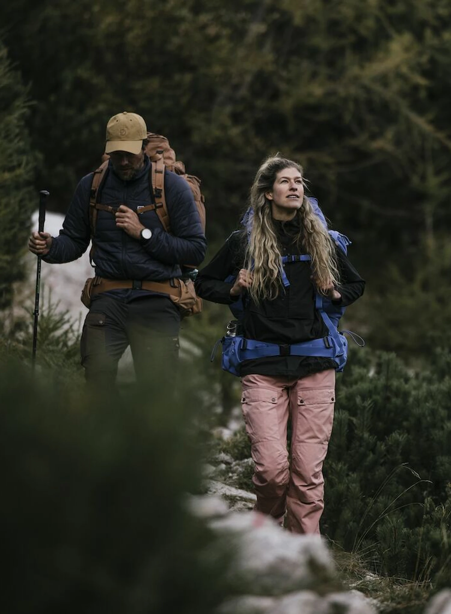 Ženske trekking hlače Fjallraven Keb Trousers - port/mesa purple