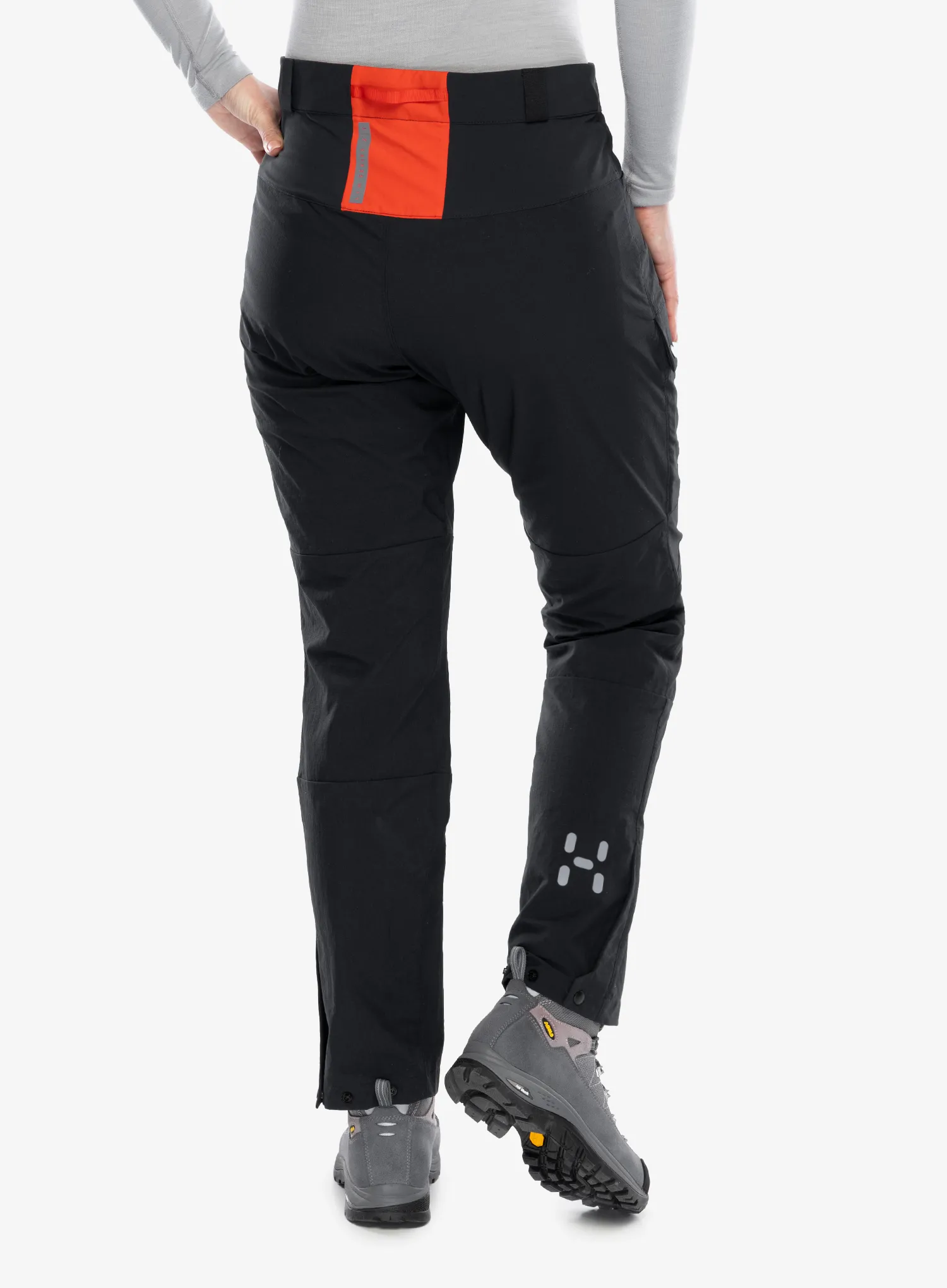 Ženske trekking hlače Haglofs L.I.M ZT Pant - true black/zenith red