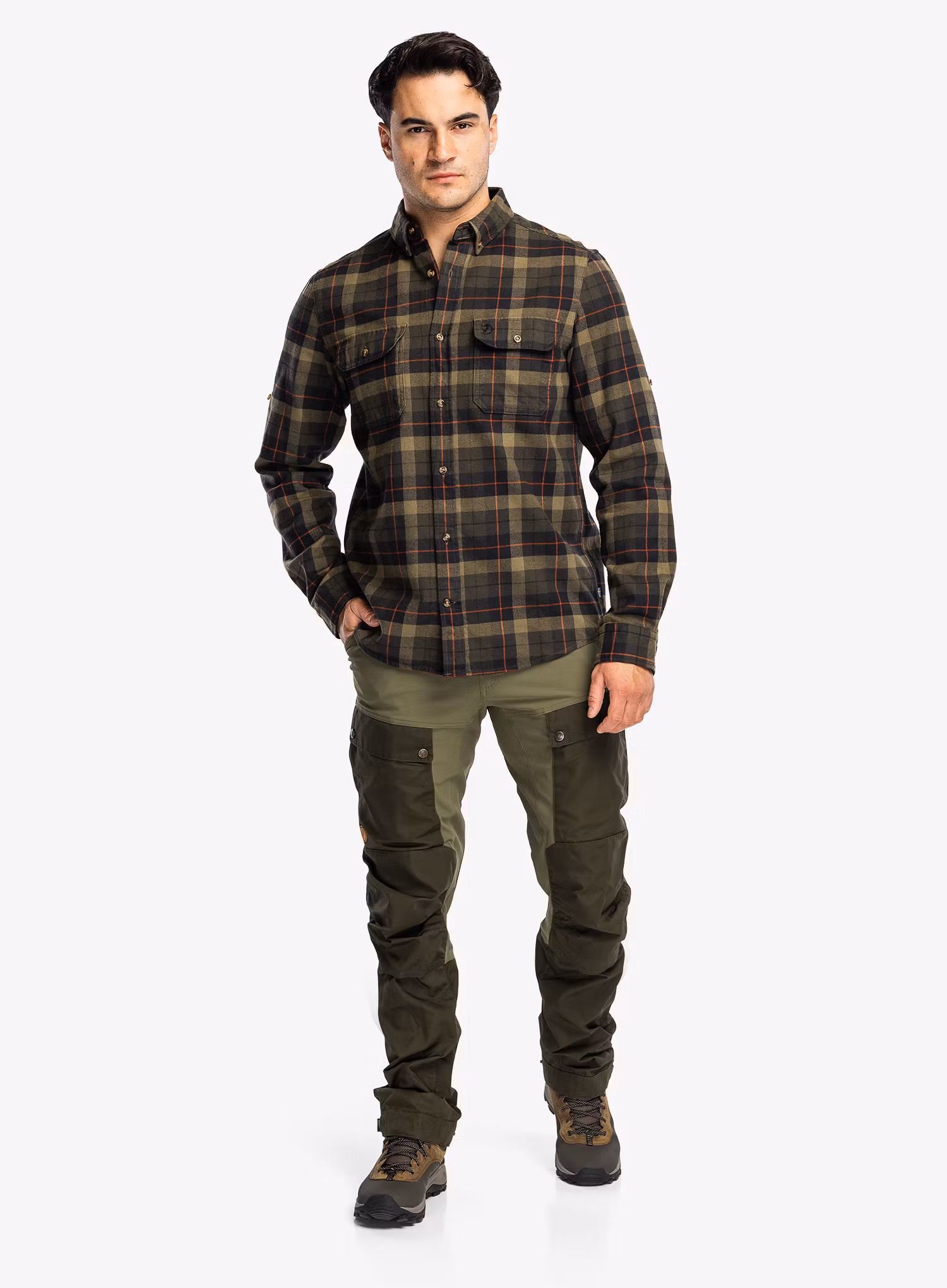 Trekking hlače Fjallraven Keb Trousers - deep forest/laurel green
