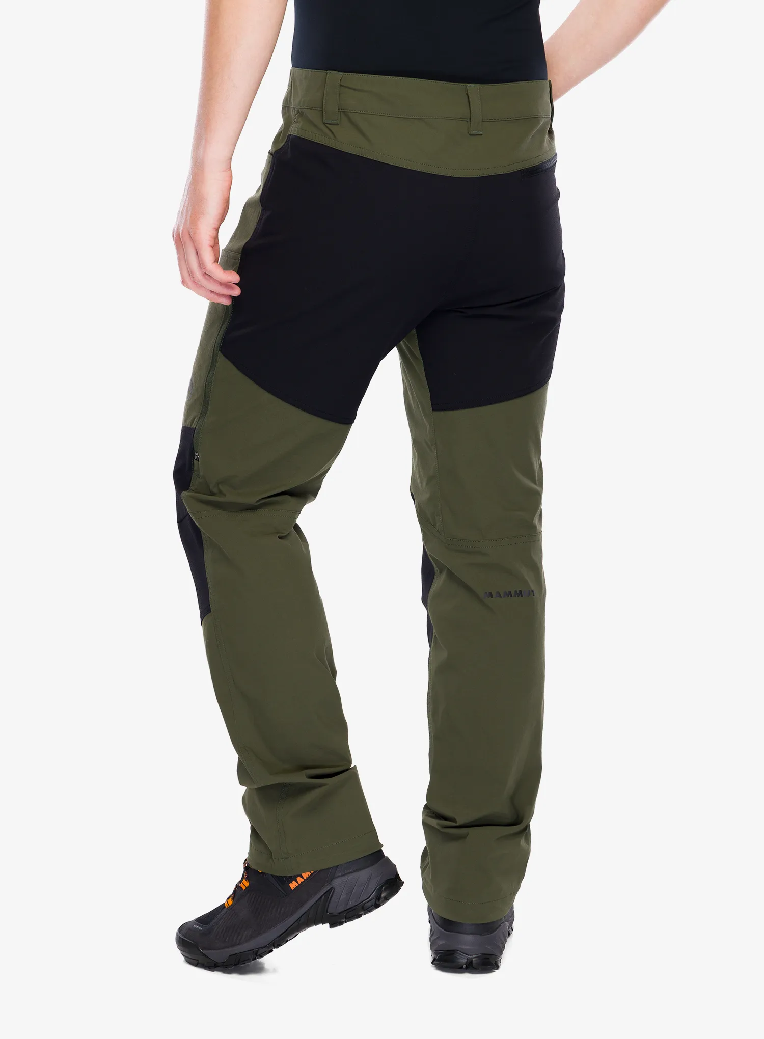 Trekking hlače Mammut Zinal Hybrid Pants - dark marsh/black