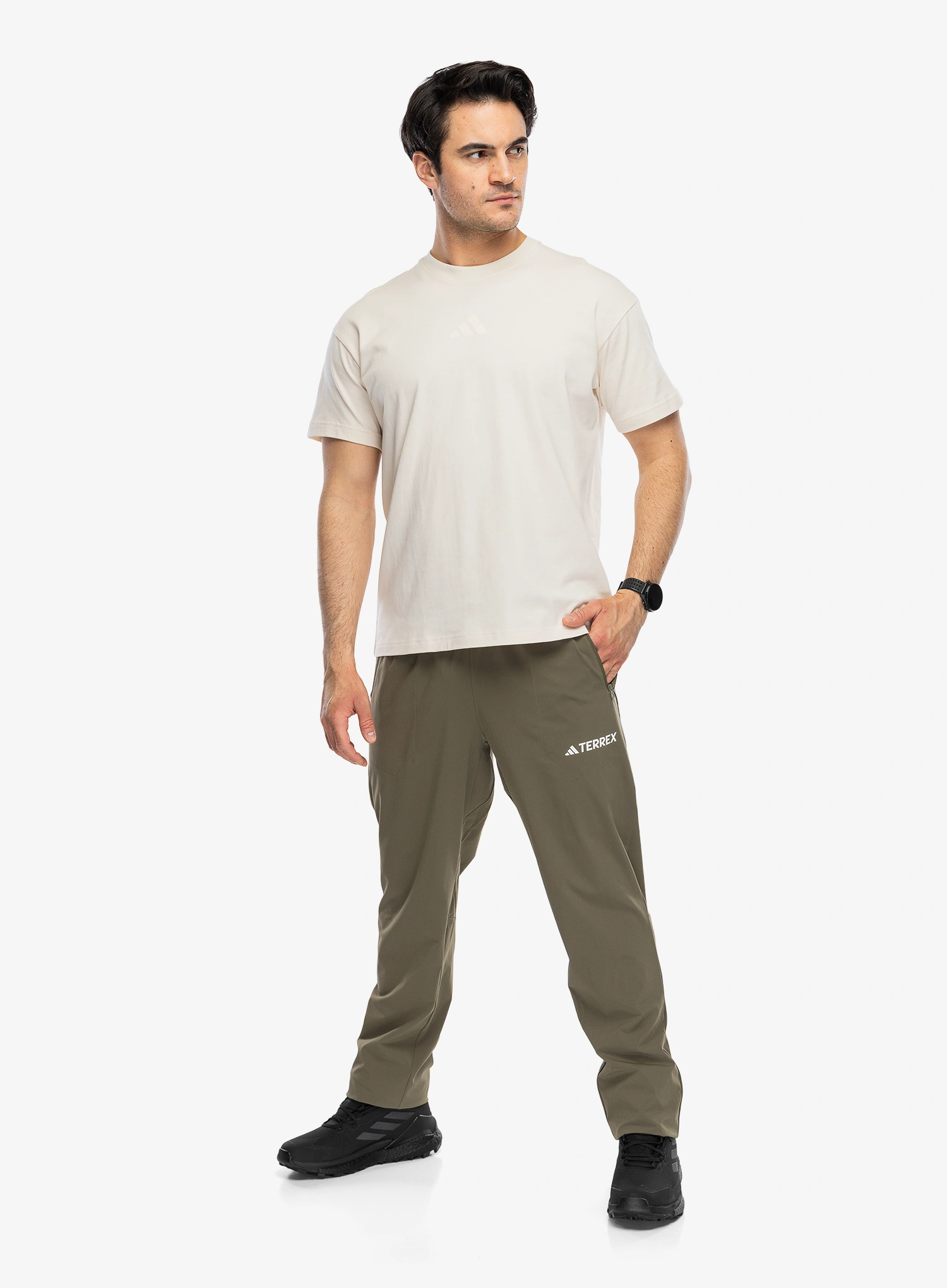 Planinarske hlače adidas TERREX Multi Essentials Pants - olive strata/olive strata