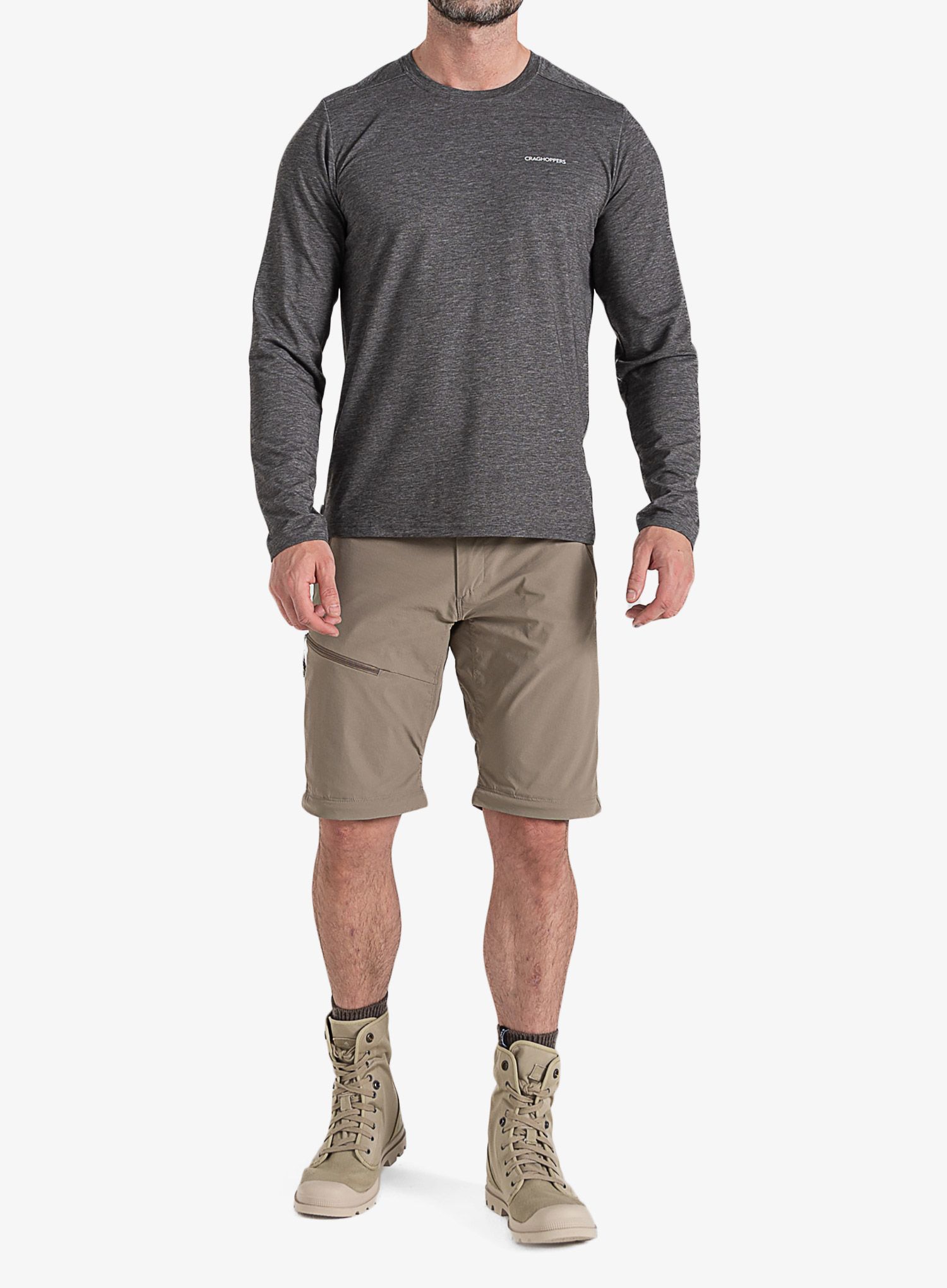 Planinarske hlače Craghoppers NosiLife Pro Convertible Trouser III - pebble