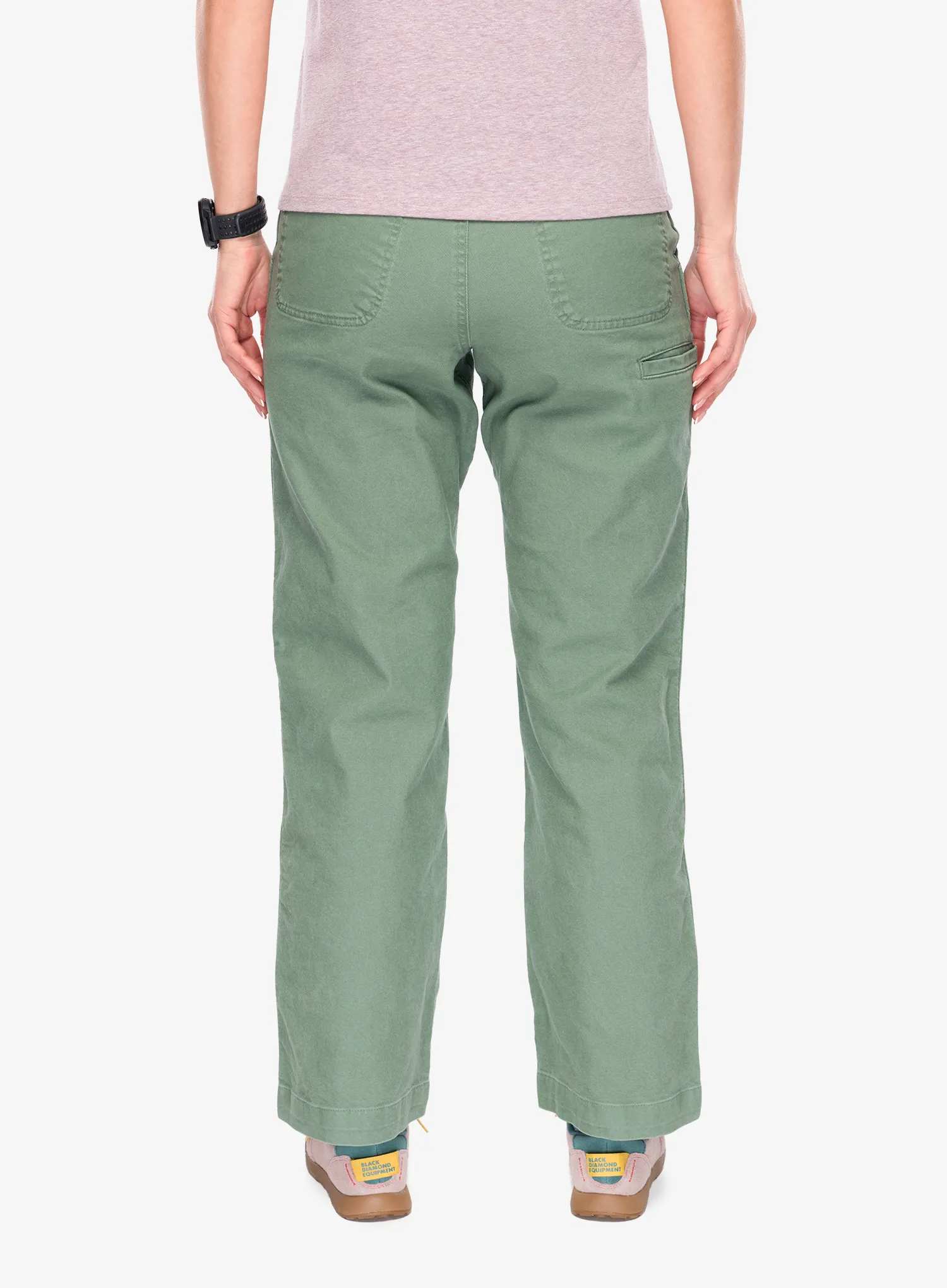 Ženske planinarske hlače Black Diamond Dogma Pants - laurel green