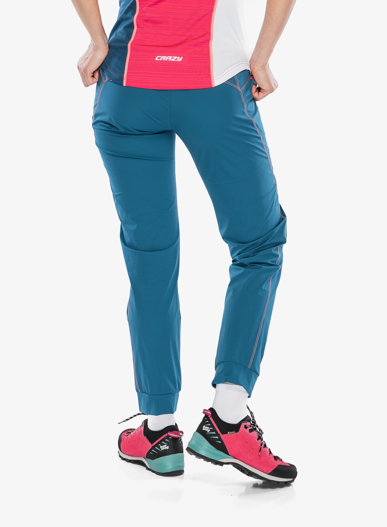 Ženske planinarske hlače Crazy Pant Exit Light - coralin