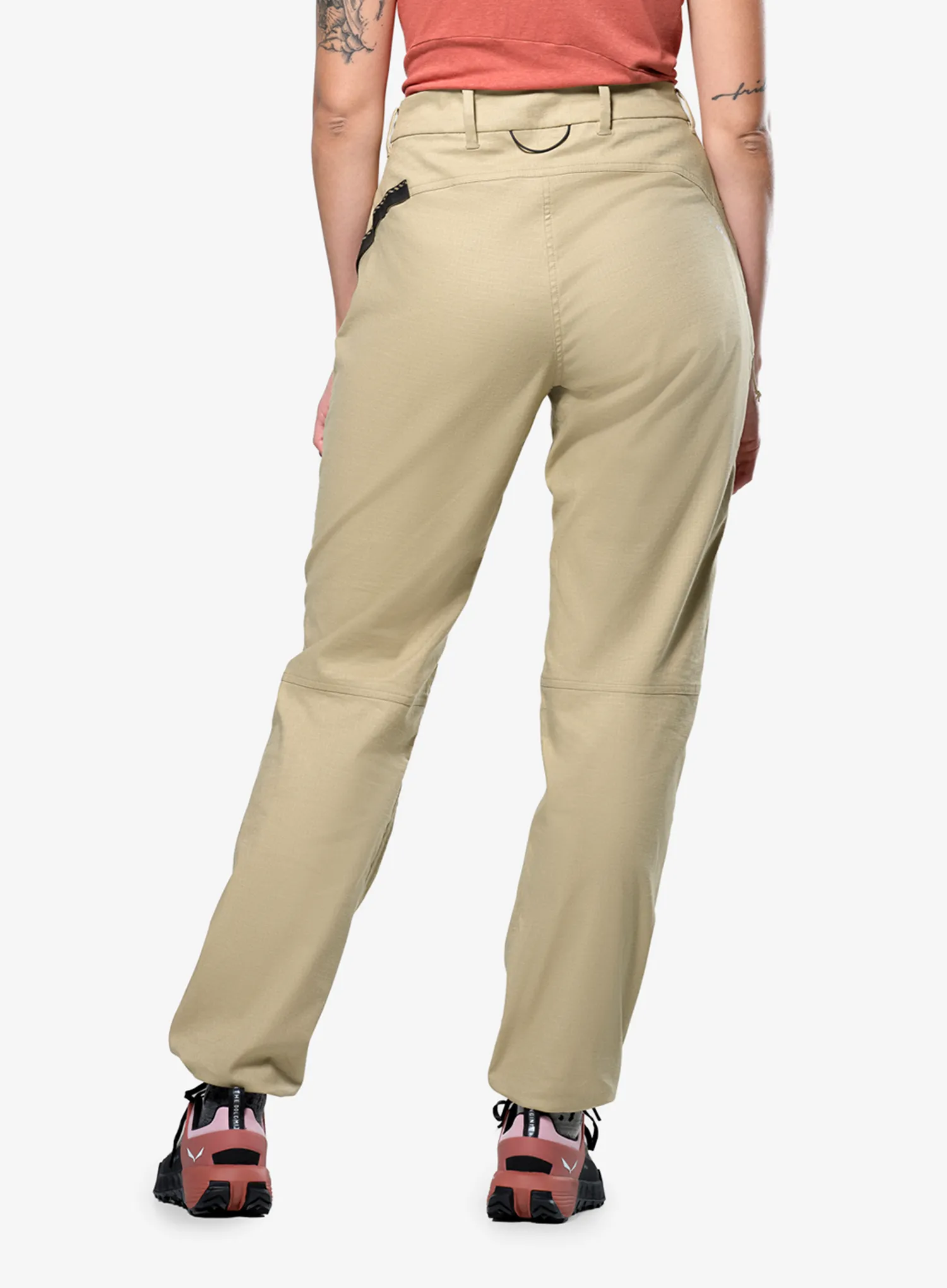 Ženske planinarske hlače Salewa Agner Hemp Ripstop Pants - quicksand