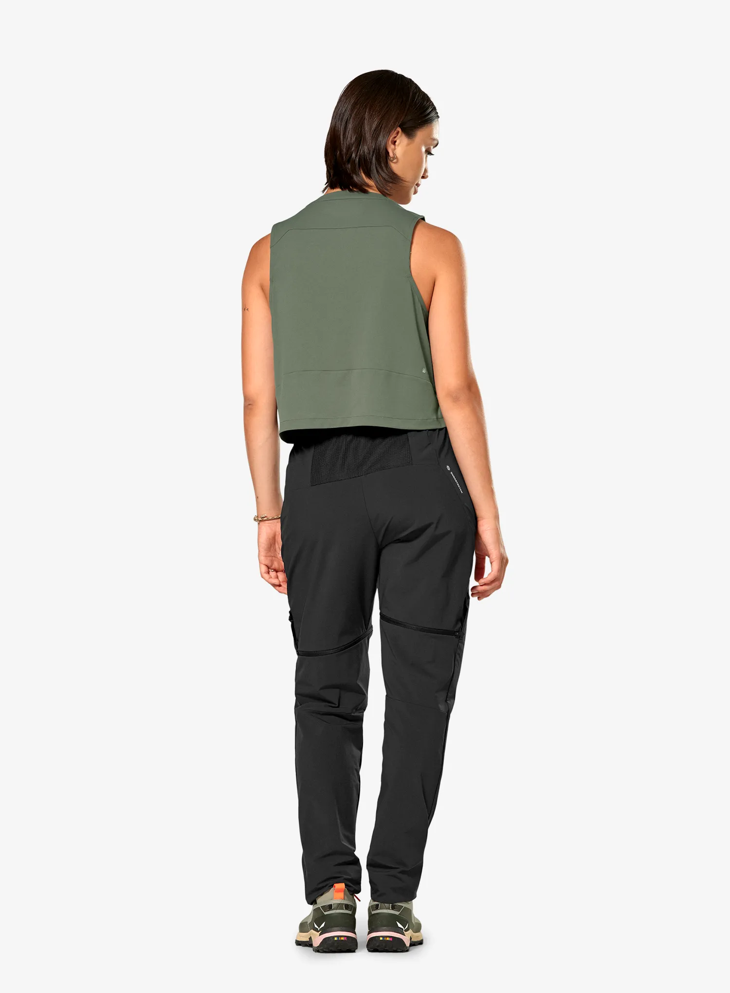Ženske planinarske hlače Salewa Pedroc 3 Dst 2in1 Pant - black out