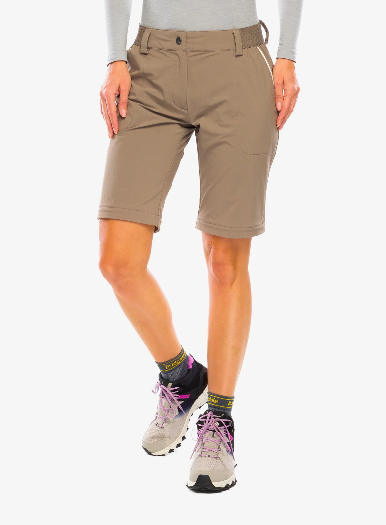 Ženske planinarske hlače Vaude Farley Stretch ZO Pants II - coconut