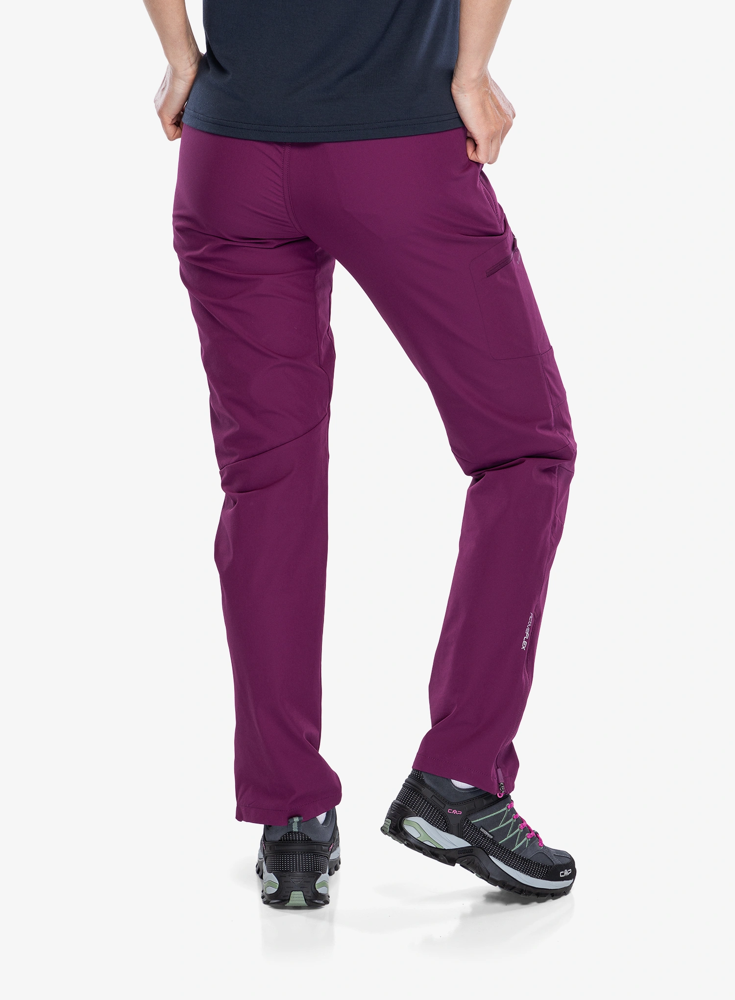 Ženske planinarske hlače Viking Expander - purple