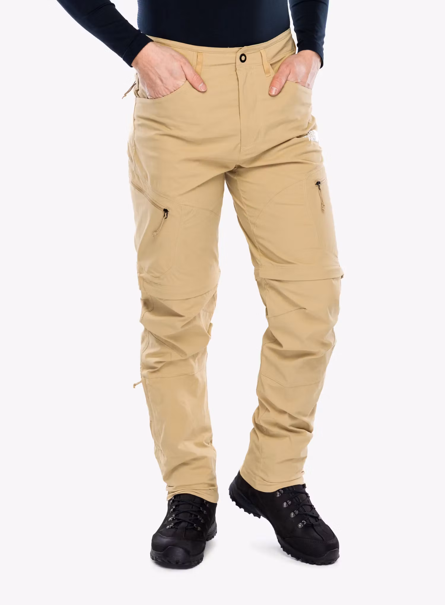 Planinarske hlače The North Face Exploration Conv Reg Tapered Pant - khaki stone