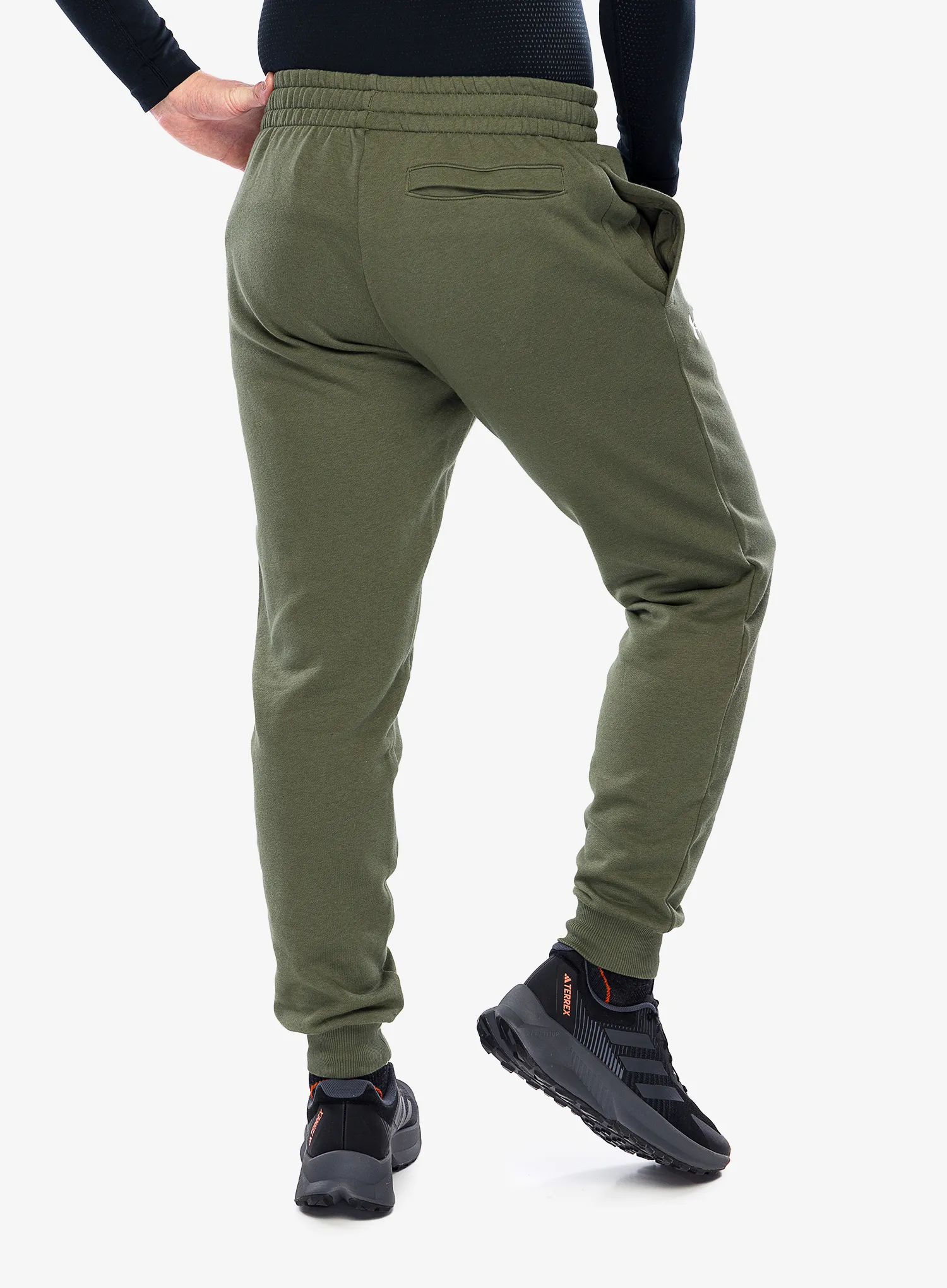 Hlače Under Armour Rival Fleece Joggers - marine od green/white