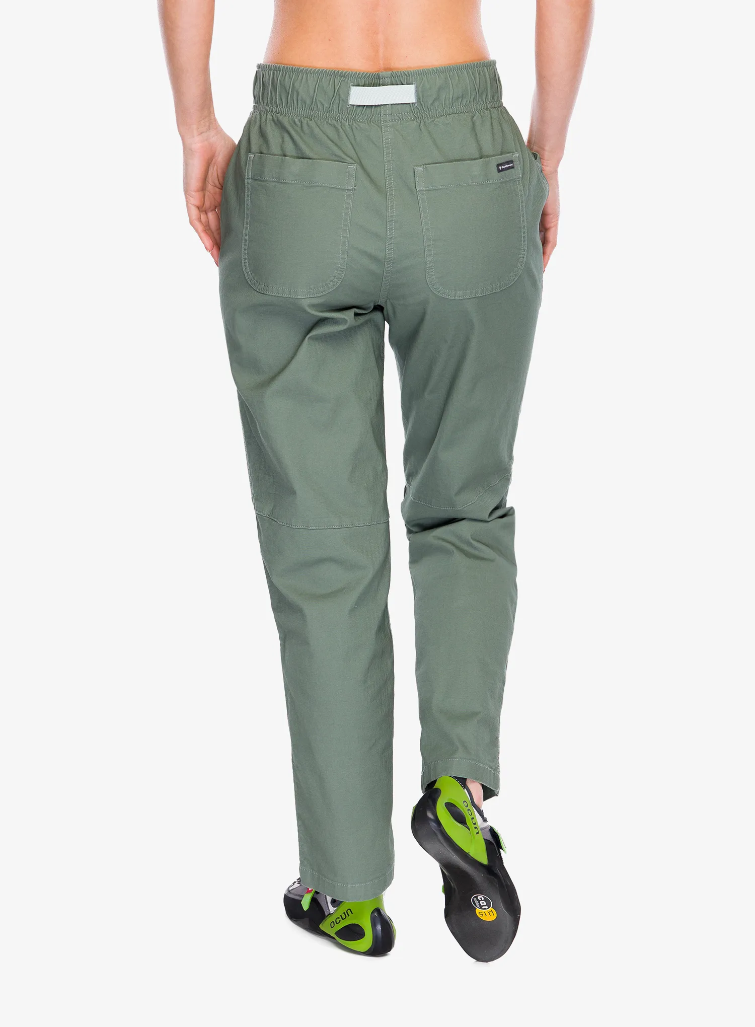 Ženske penjačke hlače Black Diamond Ethos Pants - laurel green
