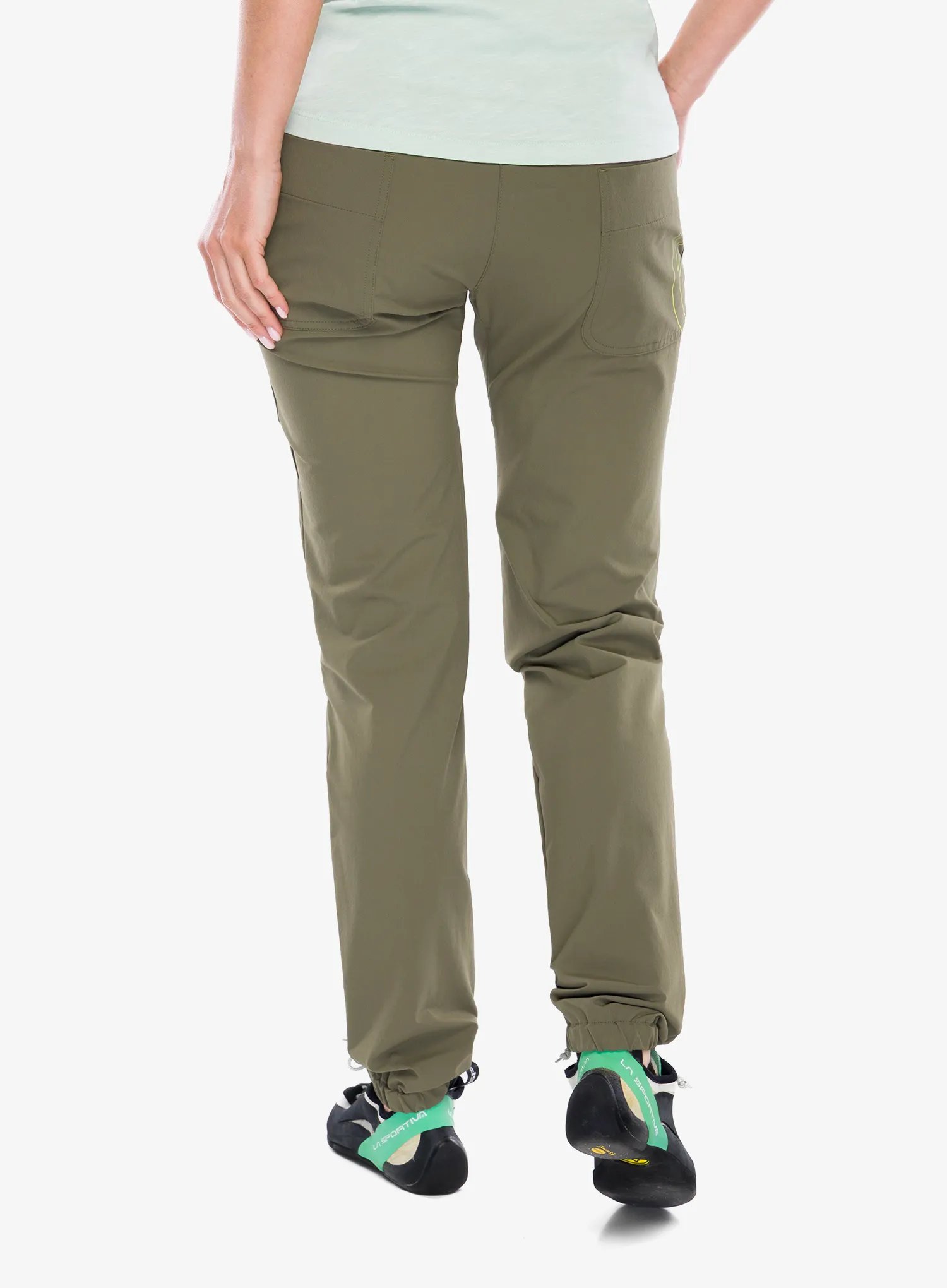 Ženske penjačke hlače Edelrid Radar Pants II - alga green