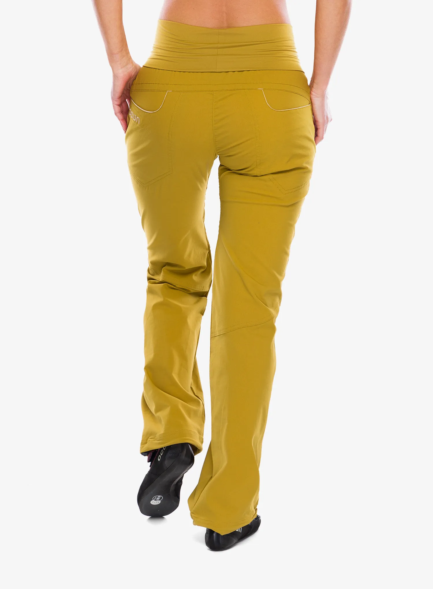 Ženske penjačke hlače Ocun Noya Pants - yellow dried tobacco