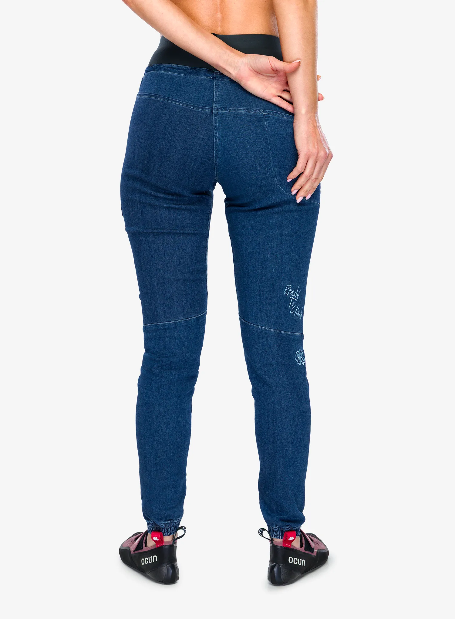 Ženske penjačke hlače Rafiki Cerro - dark blue denim