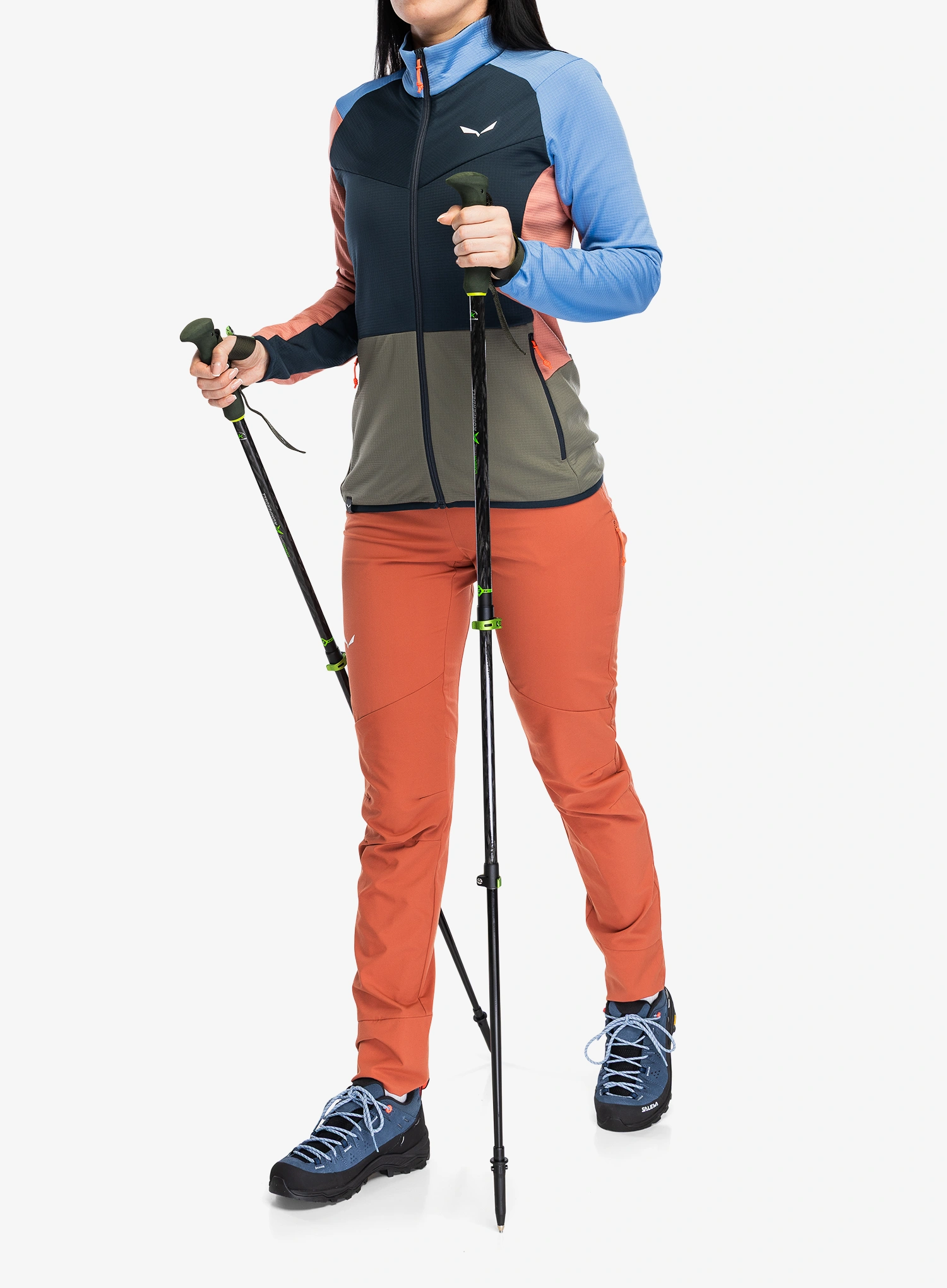 Ženske penjačke hlače Salewa Agner Light 2 Dst Pants - etruscan red