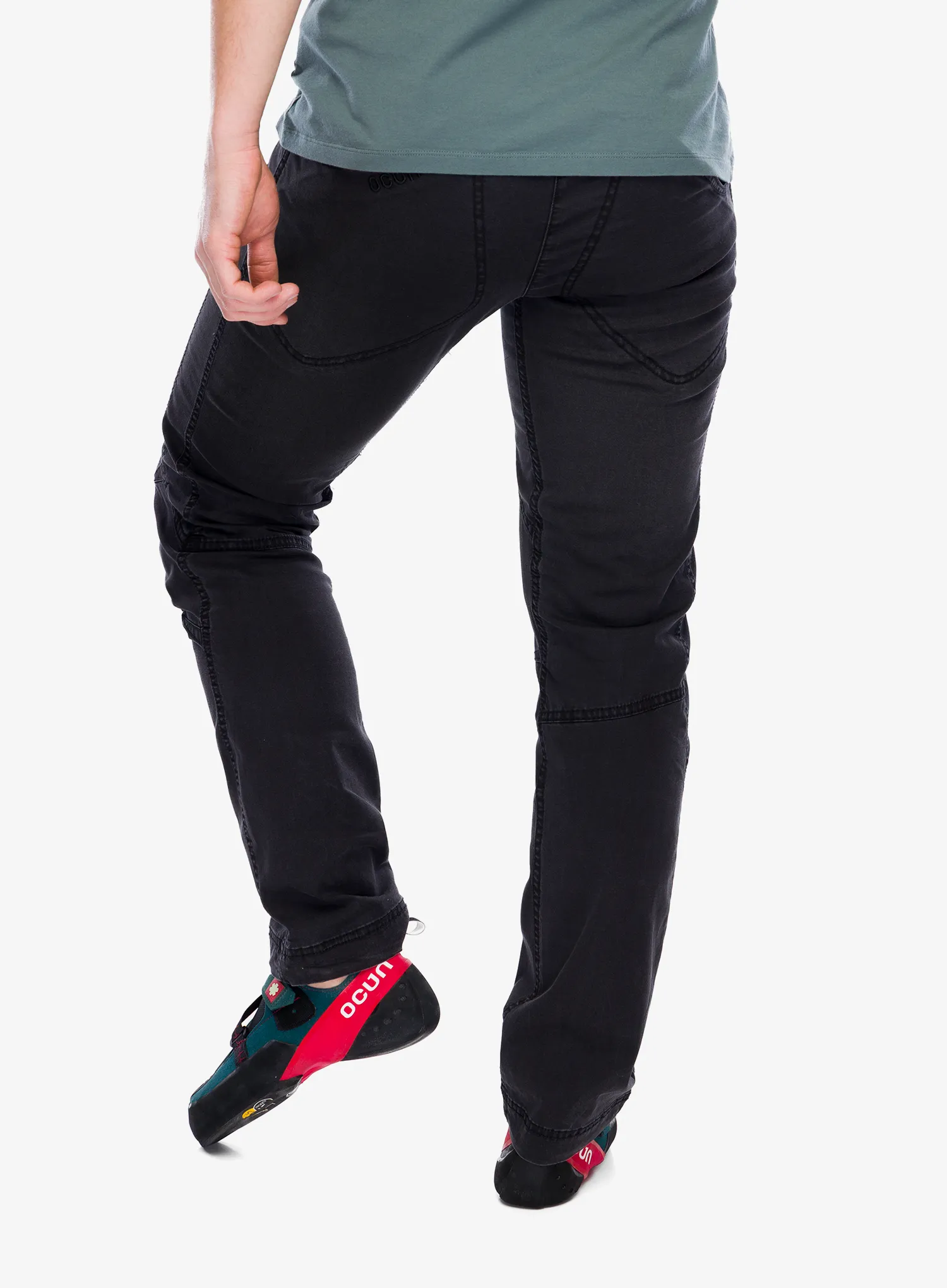Penjačke hlače Ocun Mánia Jeans Organic Pants - black