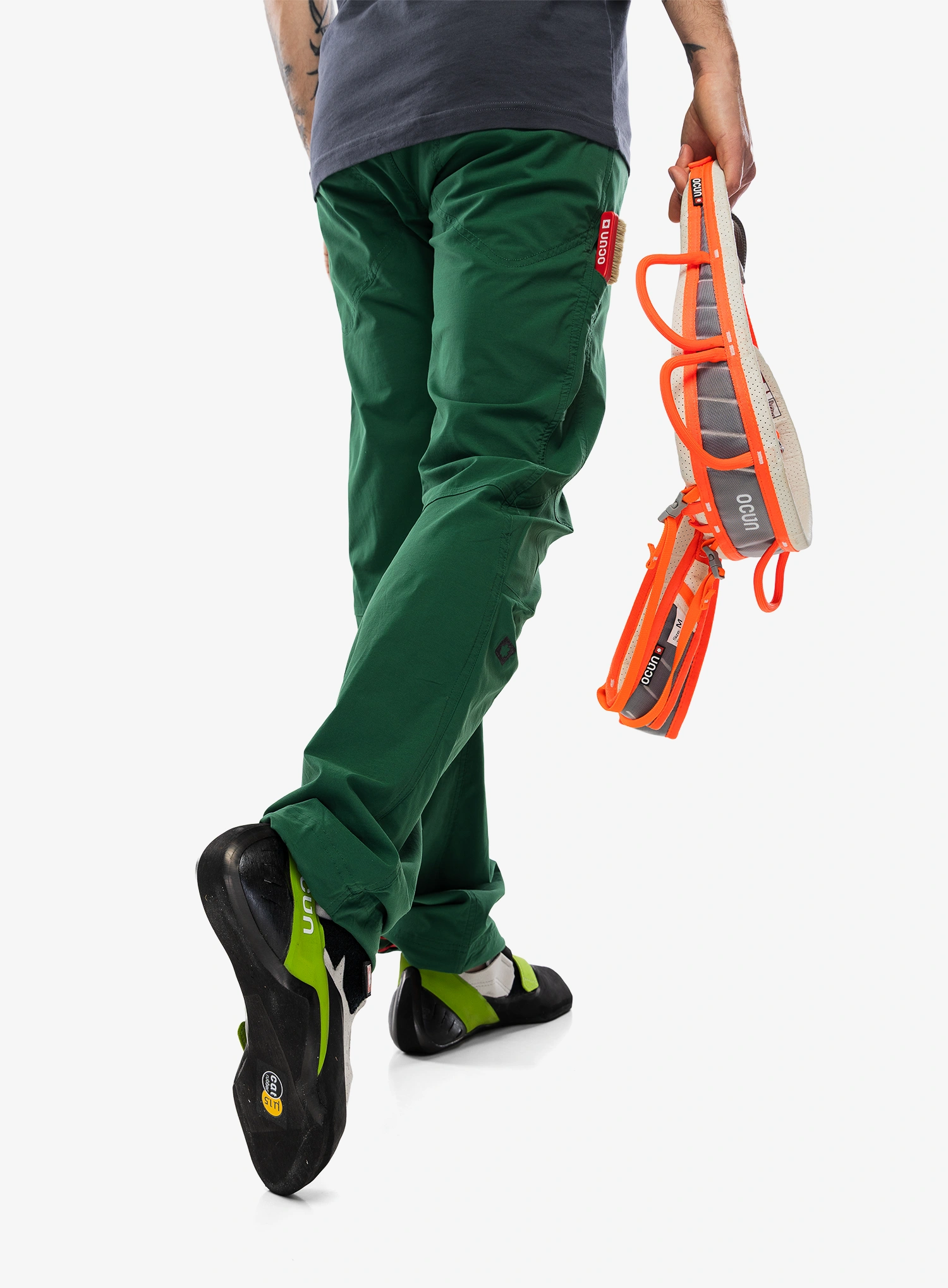 Penjačke hlače Ocun Mania Pants - green dark