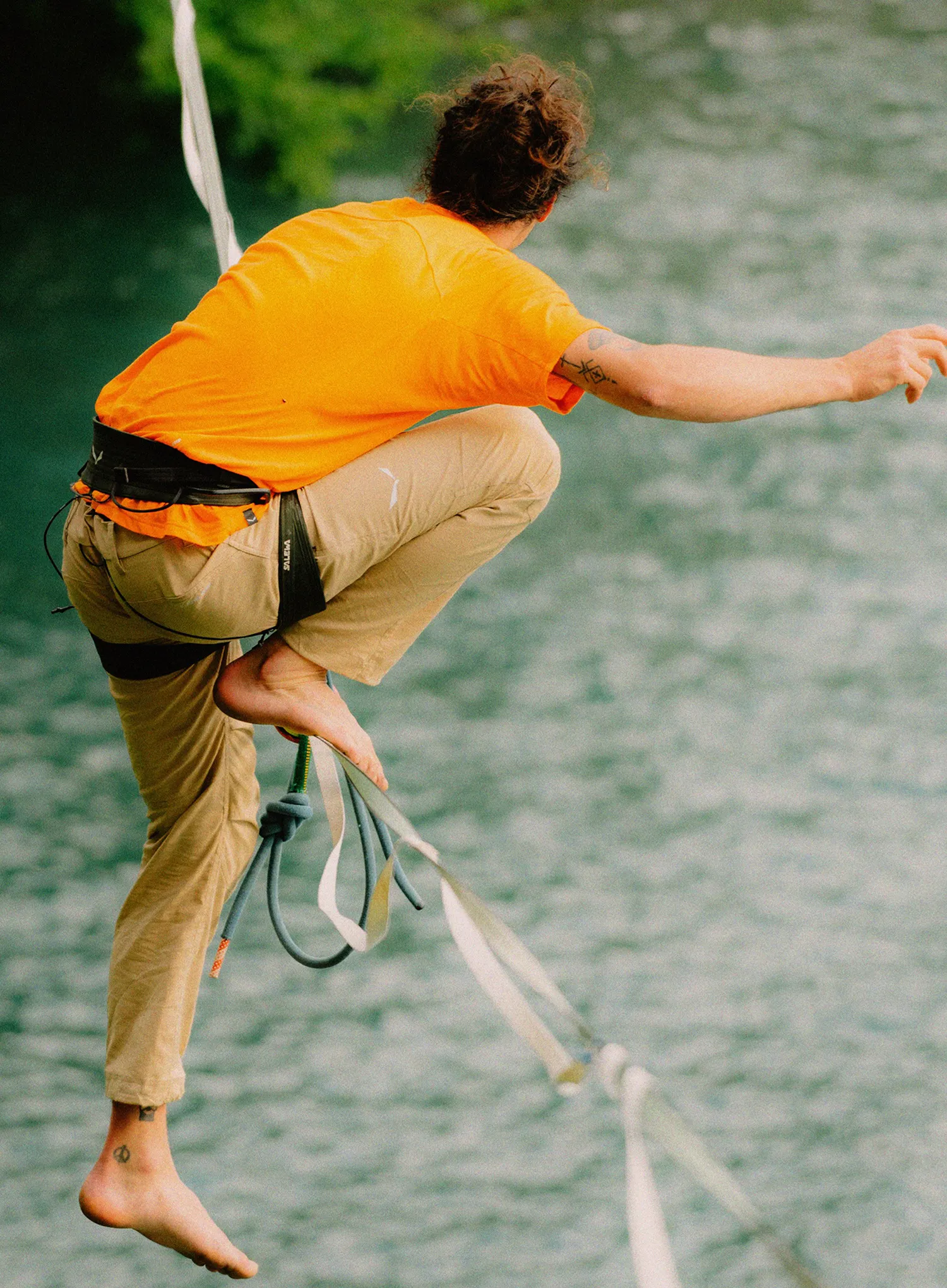 Penjačke hlače Salewa Agner Hemp Ripstop Pants - quicksand