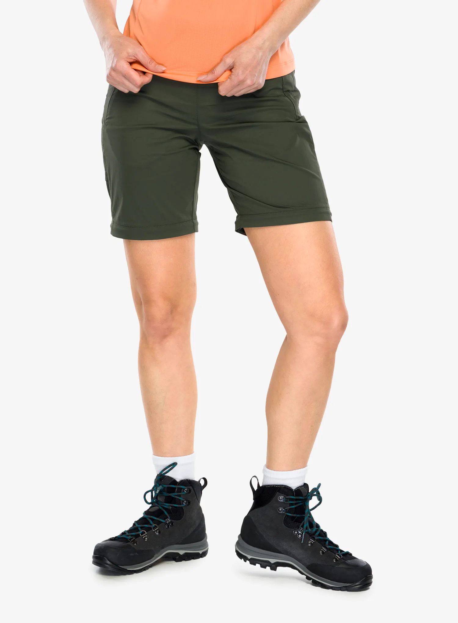 Ženske hlače s odvojivim nogavicama Montura Cervinia Zip Off Pants - sage green