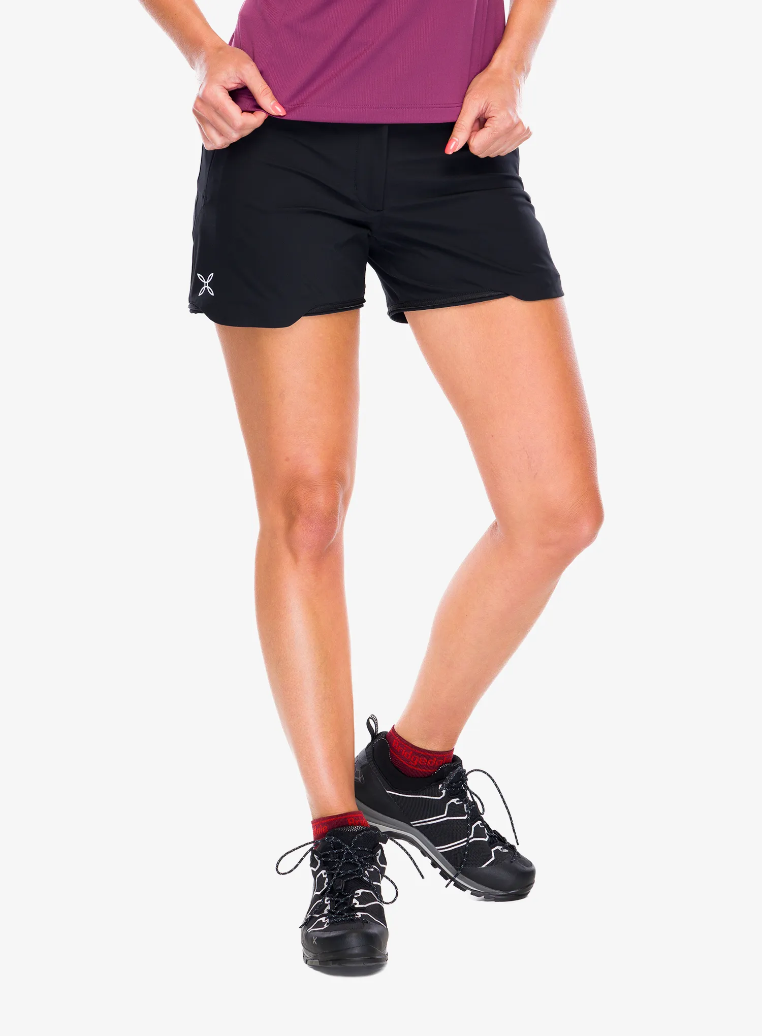 Ženske hlače s odvojivim nogavicama Montura Rise Zip Off Pants - black
