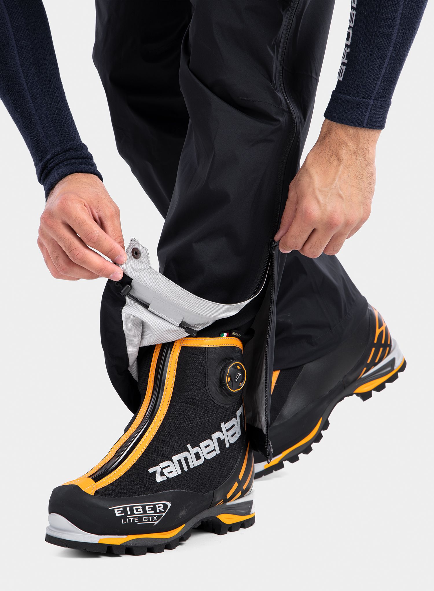 Hlače Black Diamond StormLine Stretch Full Zip Rain Pants - black