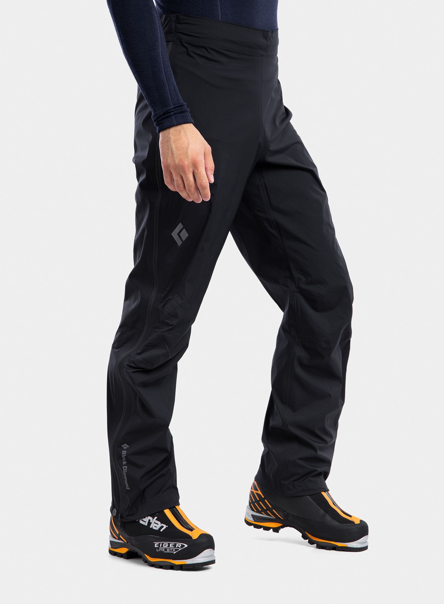 Hlače Black Diamond StormLine Stretch Full Zip Rain Pants - black