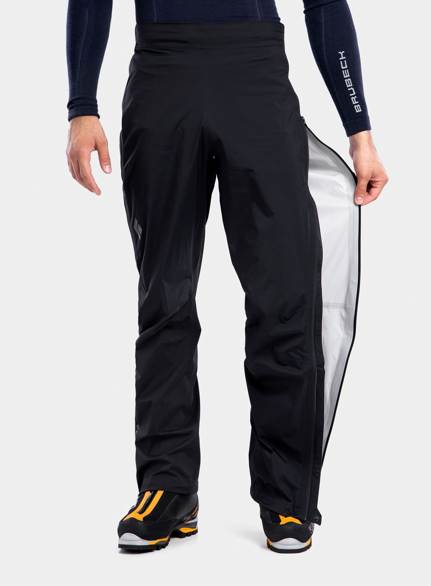 Hlače Black Diamond StormLine Stretch Full Zip Rain Pants - black