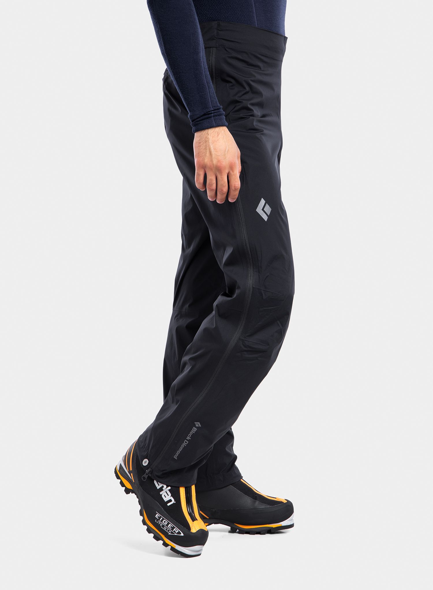 Hlače Black Diamond StormLine Stretch Full Zip Rain Pants - black