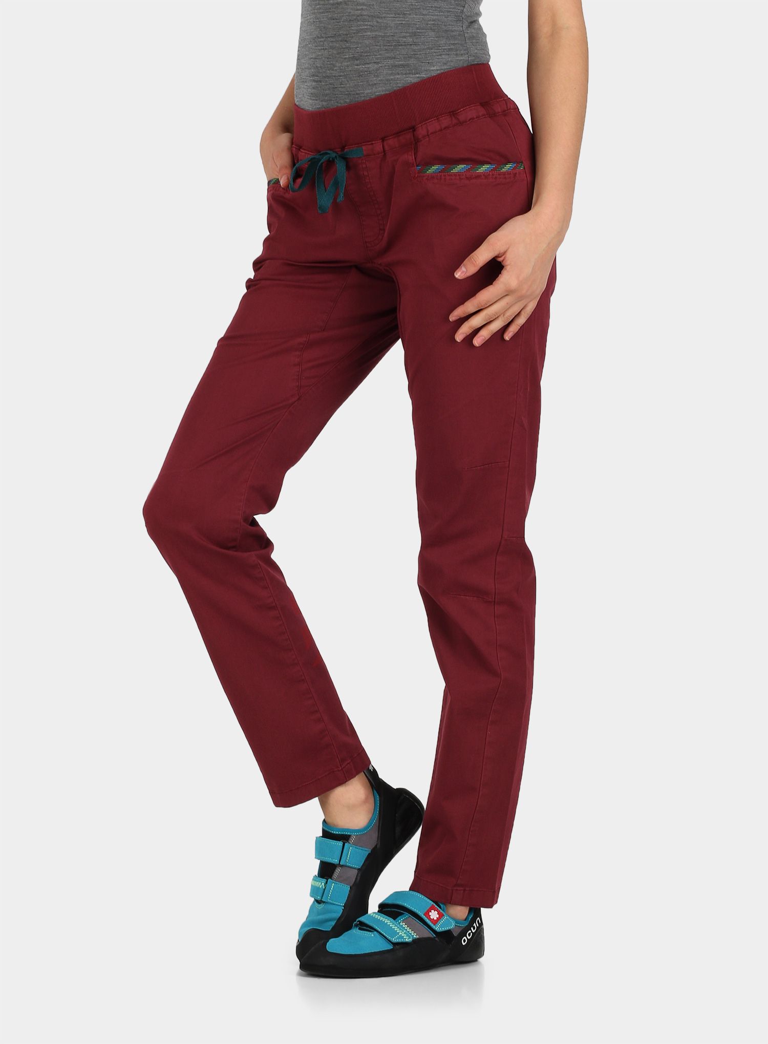 Ženske hlače Edelrid Glory Pants IV - aubergine